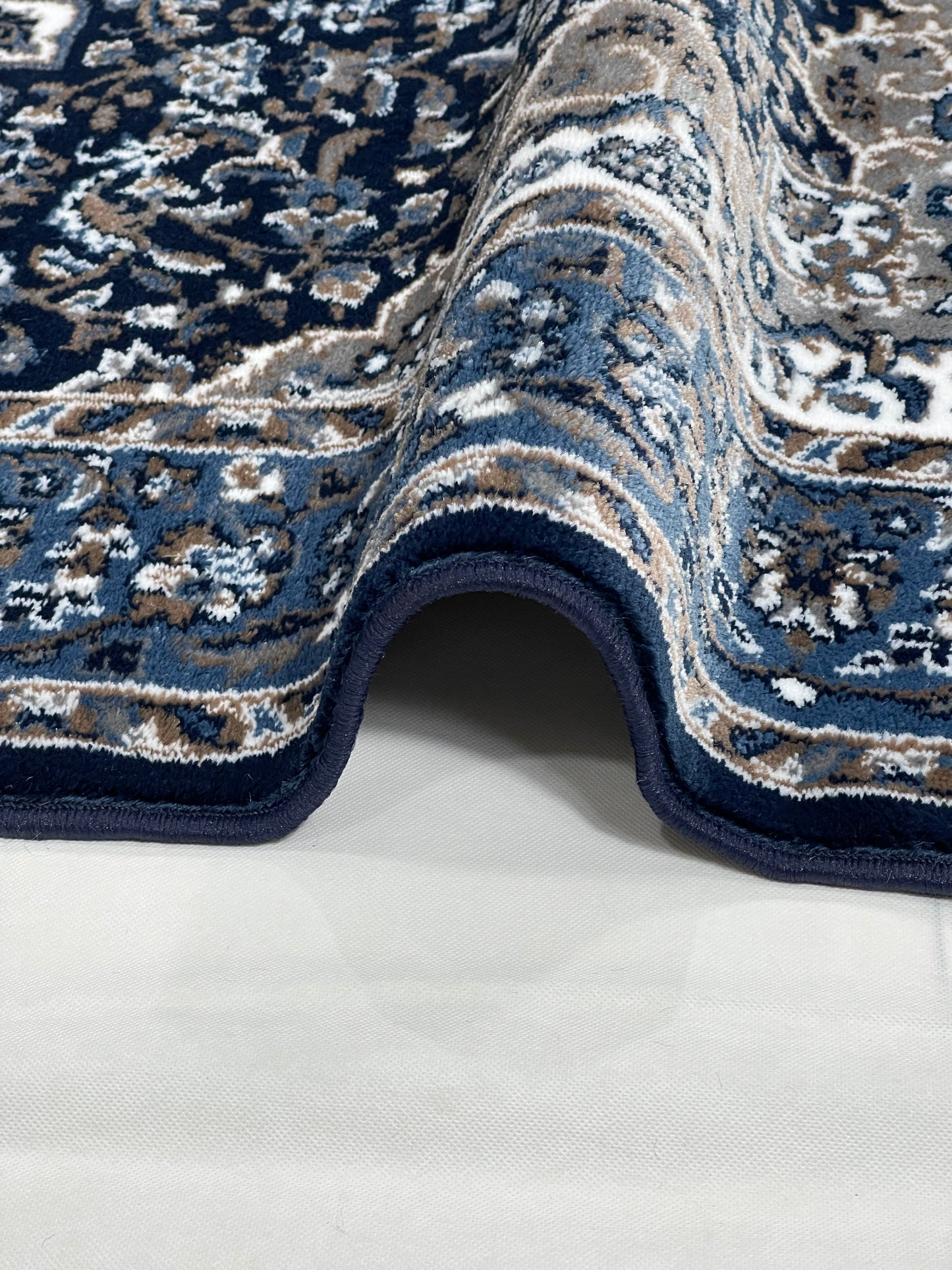 Persian polypropylene Rug,back woven(Article-20-Dark Blue)
Size : 5ft width  x 7.3ft length (150cm x 220cm)