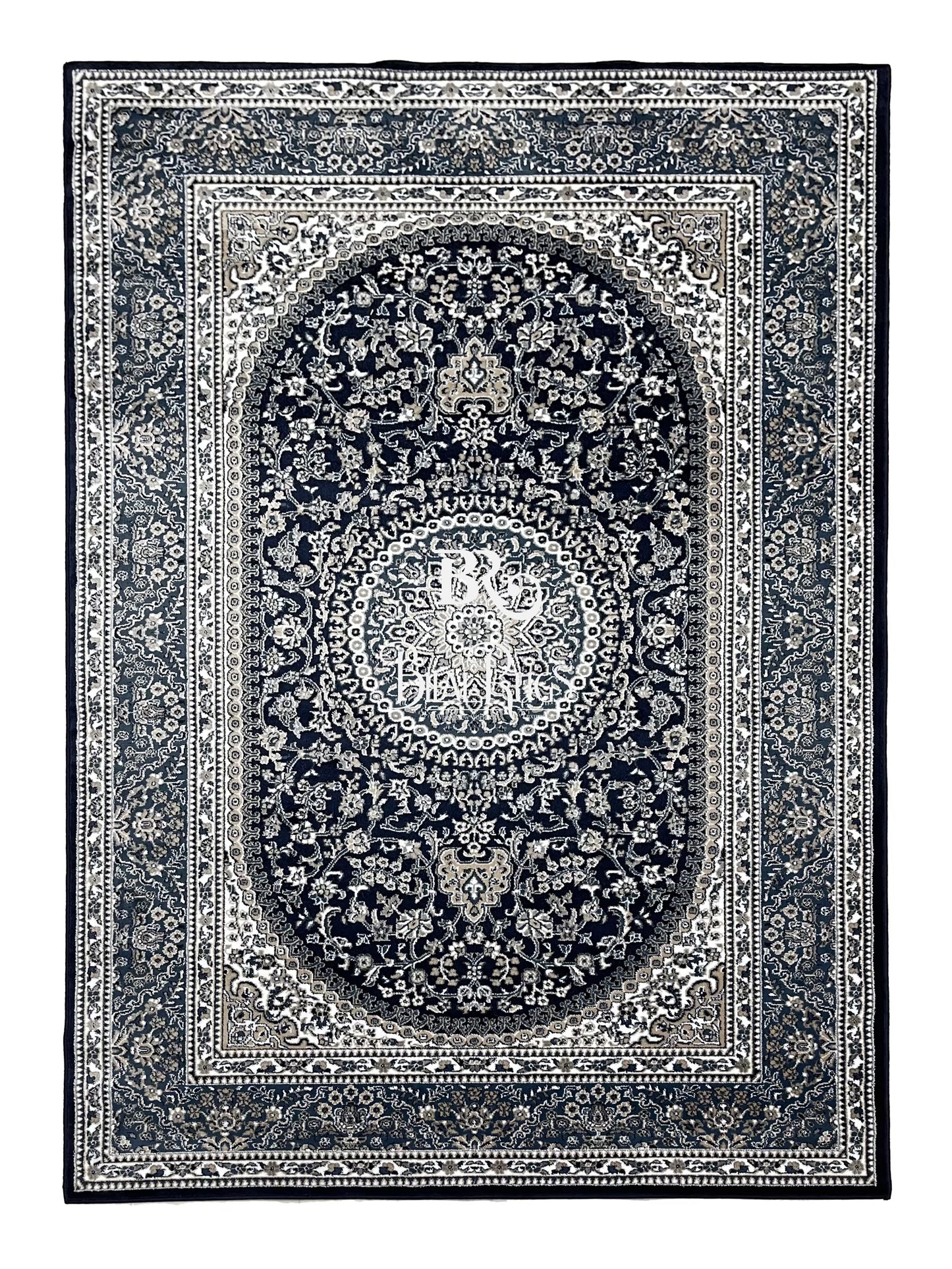 Persian polypropylene Rug,back woven(Article-22-Blue)
Size : 6.6 ft width x 9.6 ft length (200cm x 290cm)