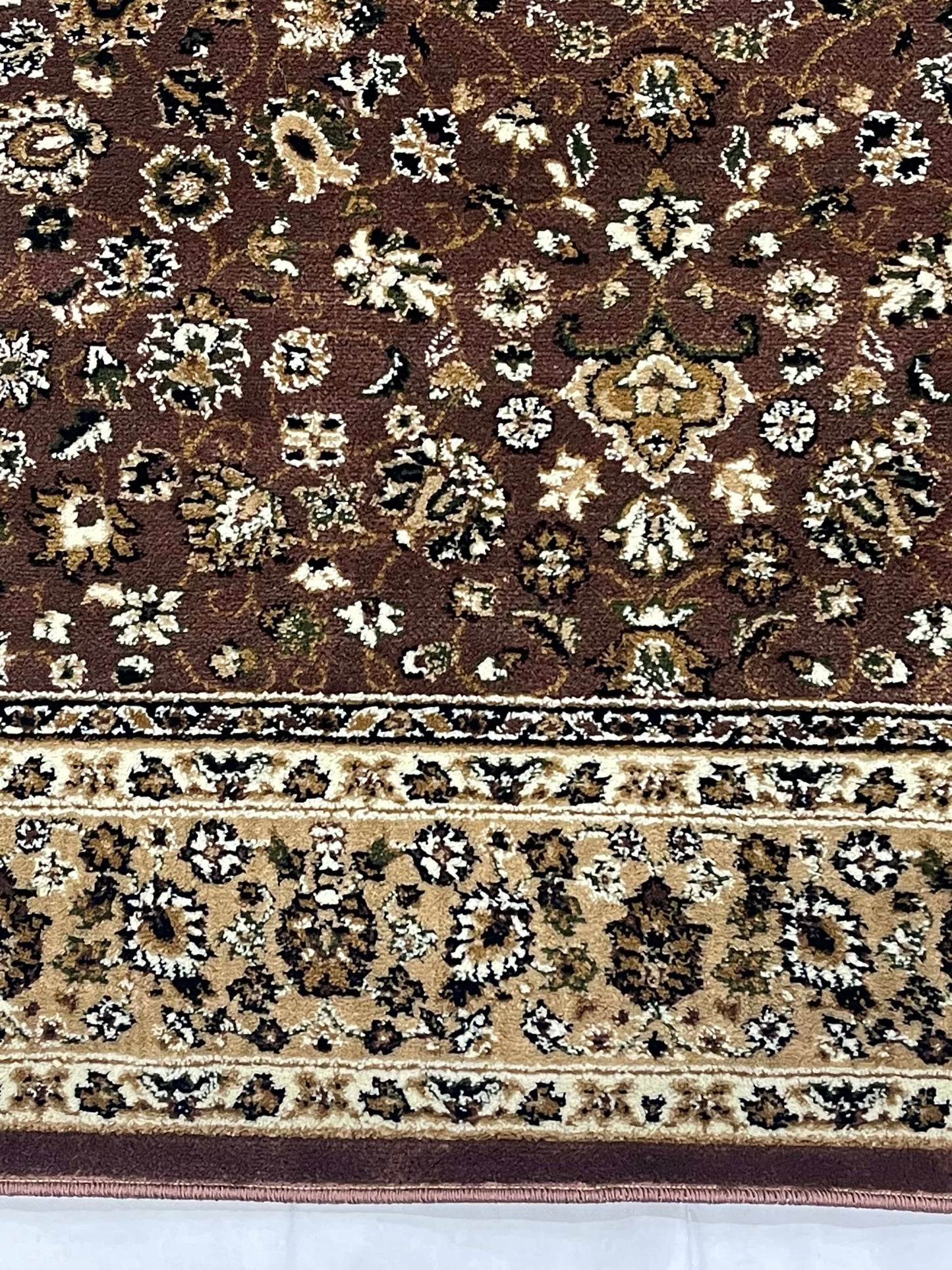 All over  polypropylene Rug,back woven(Article-140-Brown)