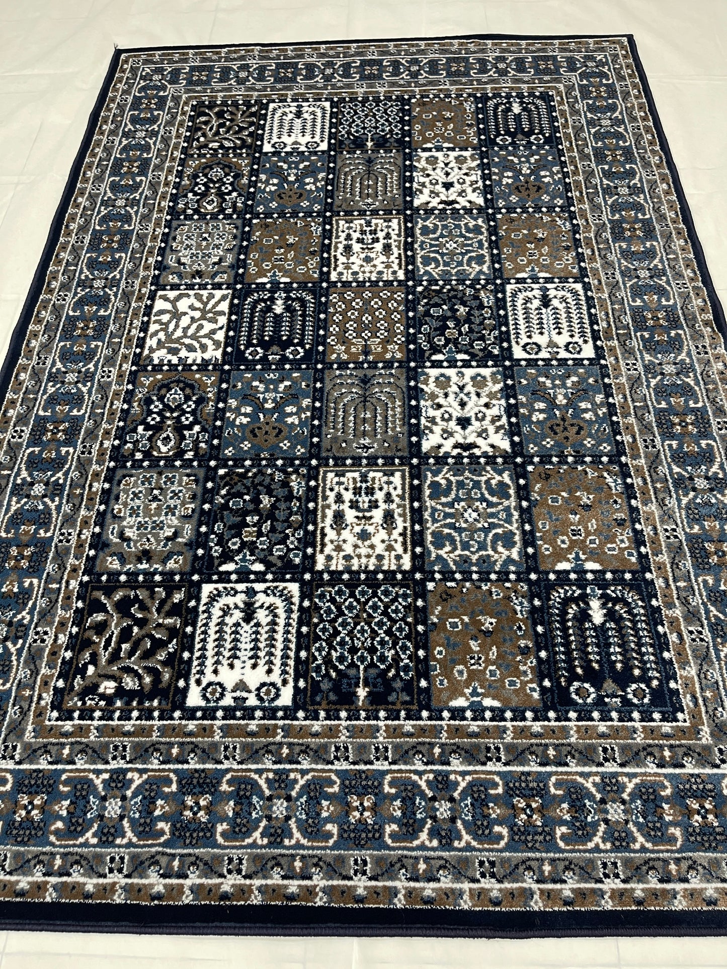 Persian Polypropylene Rug,back woven(Article-26-Dark Blue)