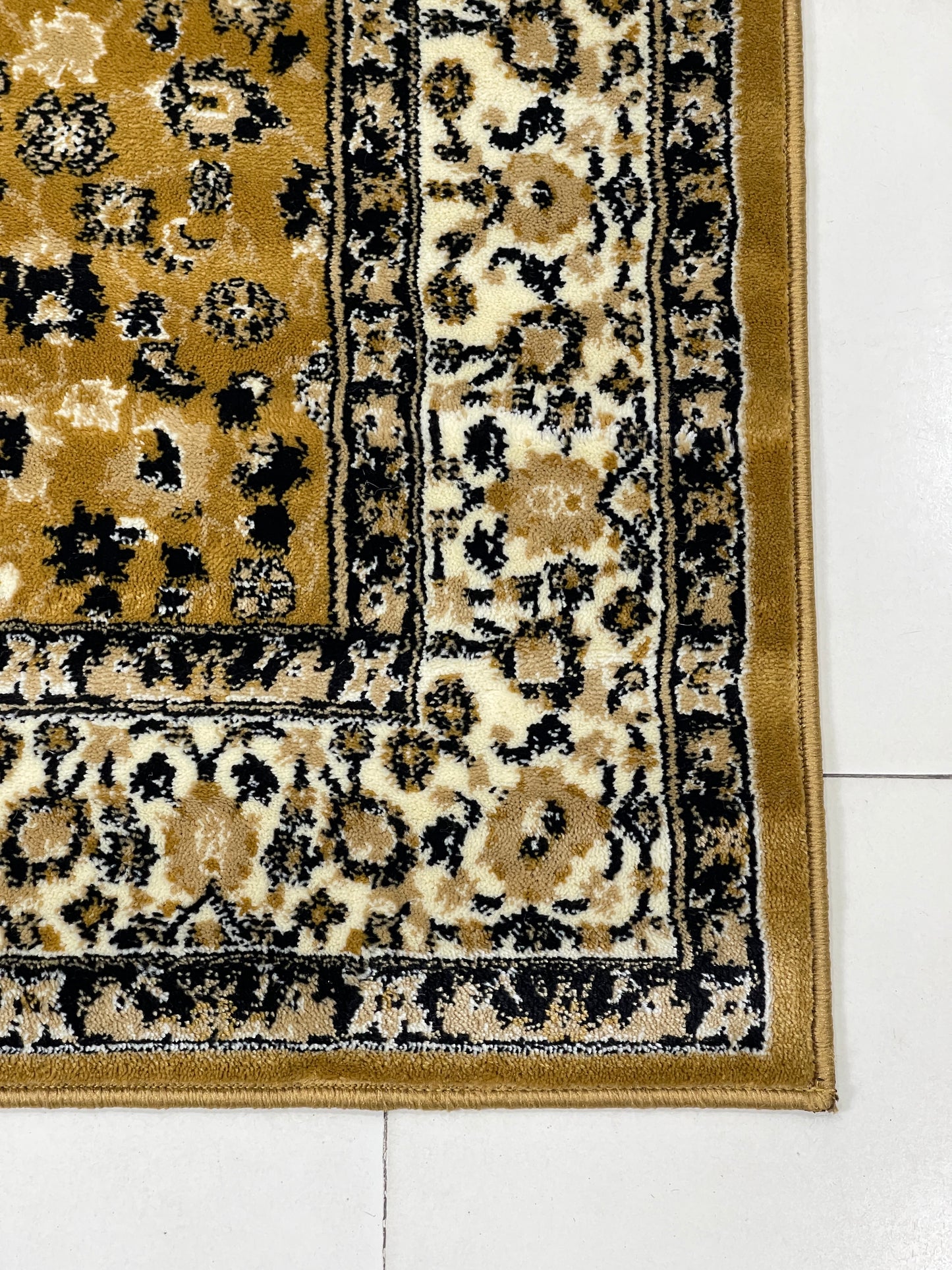 Persian polypropylene Rug,back woven(Article-140-Gold)
