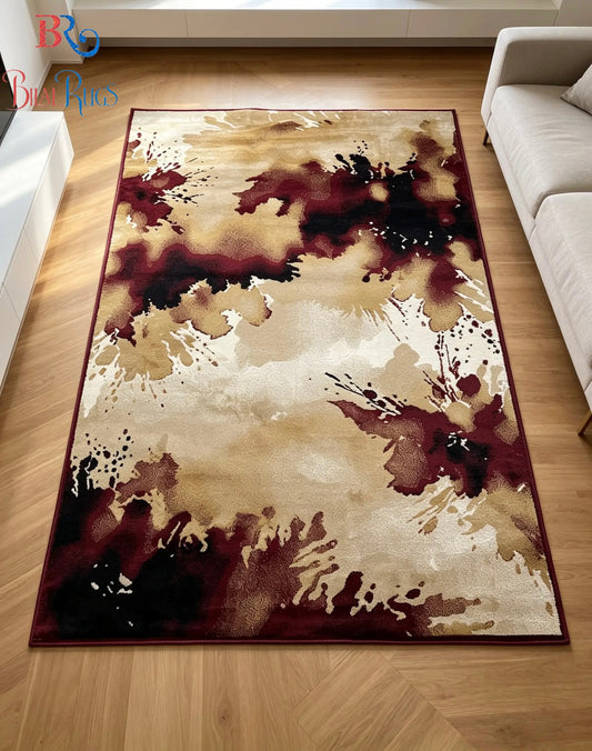 Modern Polypropylene Rug,back woven(Article-168-Red)
Size : 6.6 ft width x 9.6 ft length (200cm x 290cm)