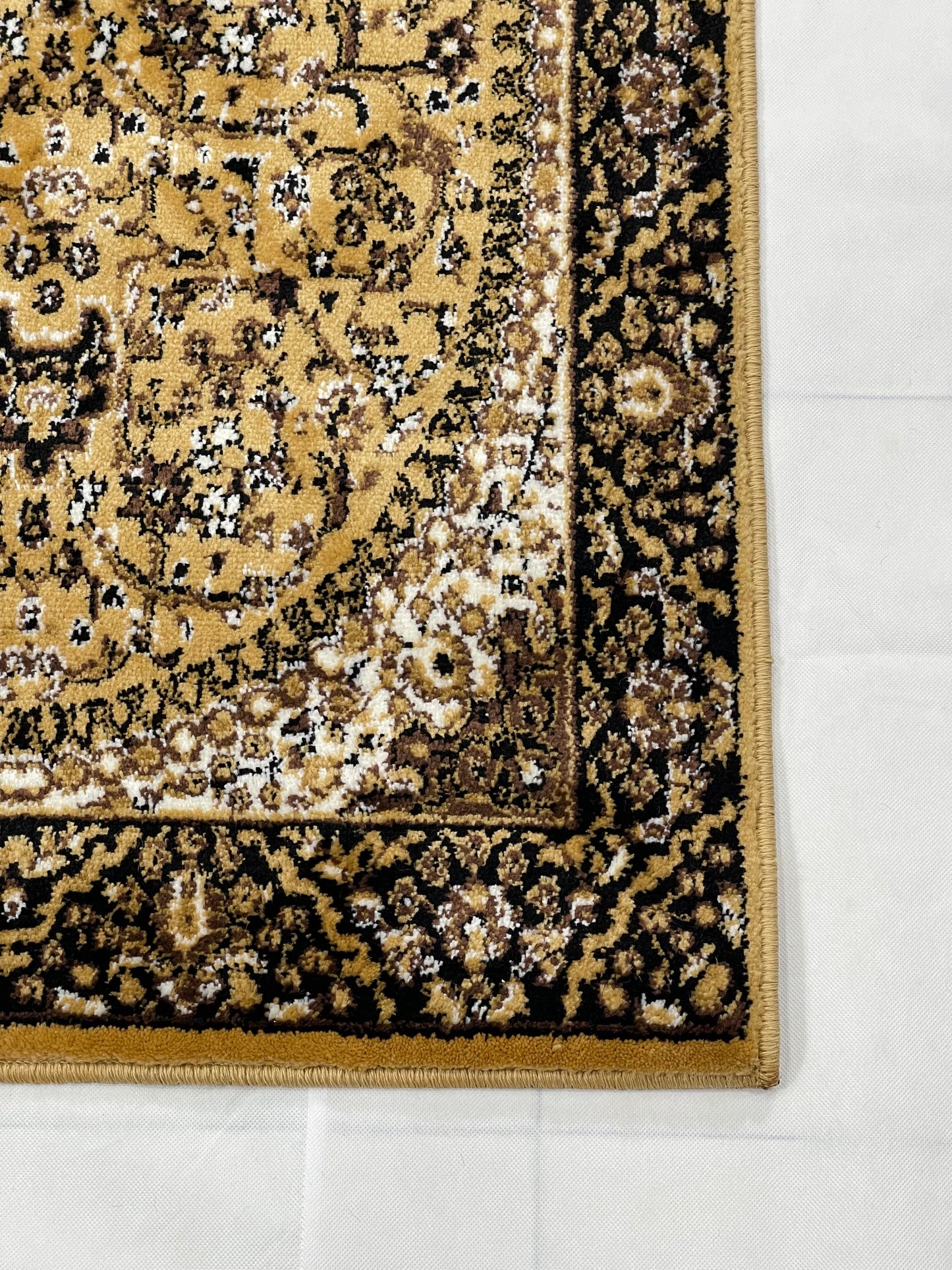 Beige Persian Polypropylene Woven Rug.  Size : 2.6 ft width x 6.6 ft length  (80 cm x 200cm)