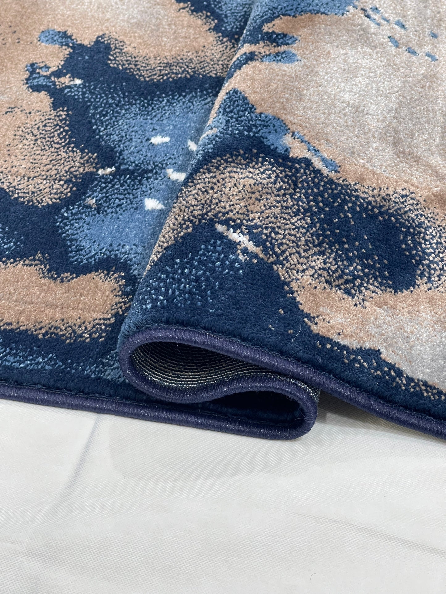 Modern polypropylene Rug,back woven(Article-319-Blue)
Size: 5 ft width x 7.3 ft length