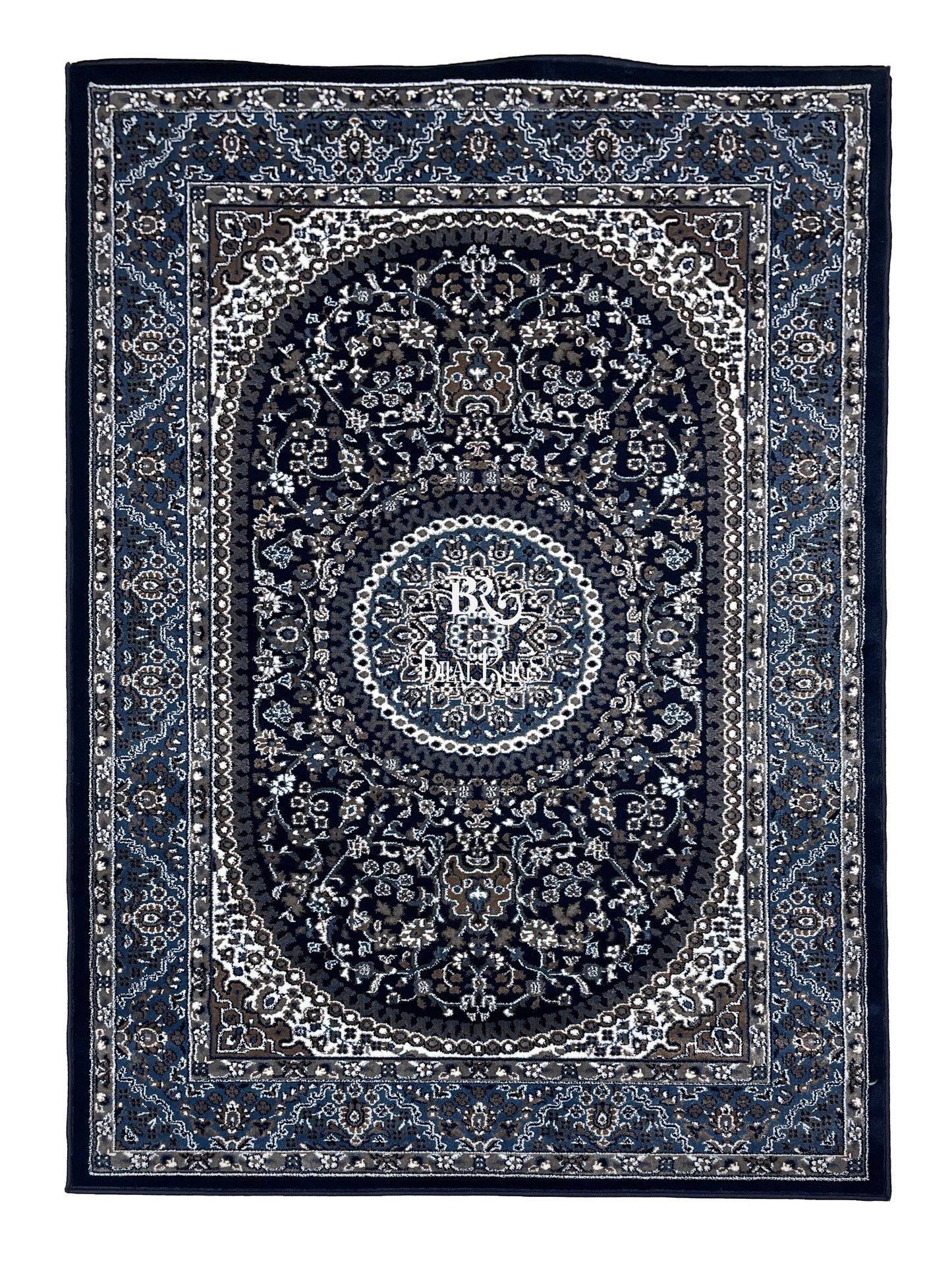 Persian Polypropylene Rug,back woven(Article-22-Blue)
Size : 5ft width  x 7.3ft length (150cm x 220cm)