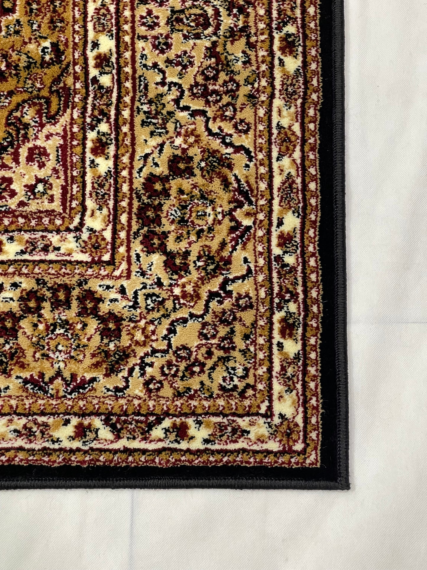 Persian polypropylene Rug,back woven(Article-22-Black)