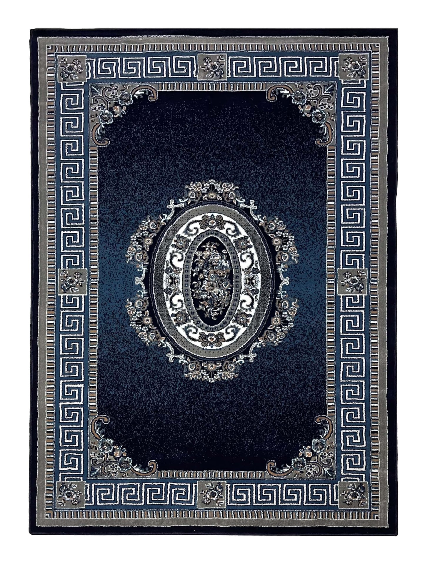 Blue polypropylene Rug,back woven(Article-75-Blue)