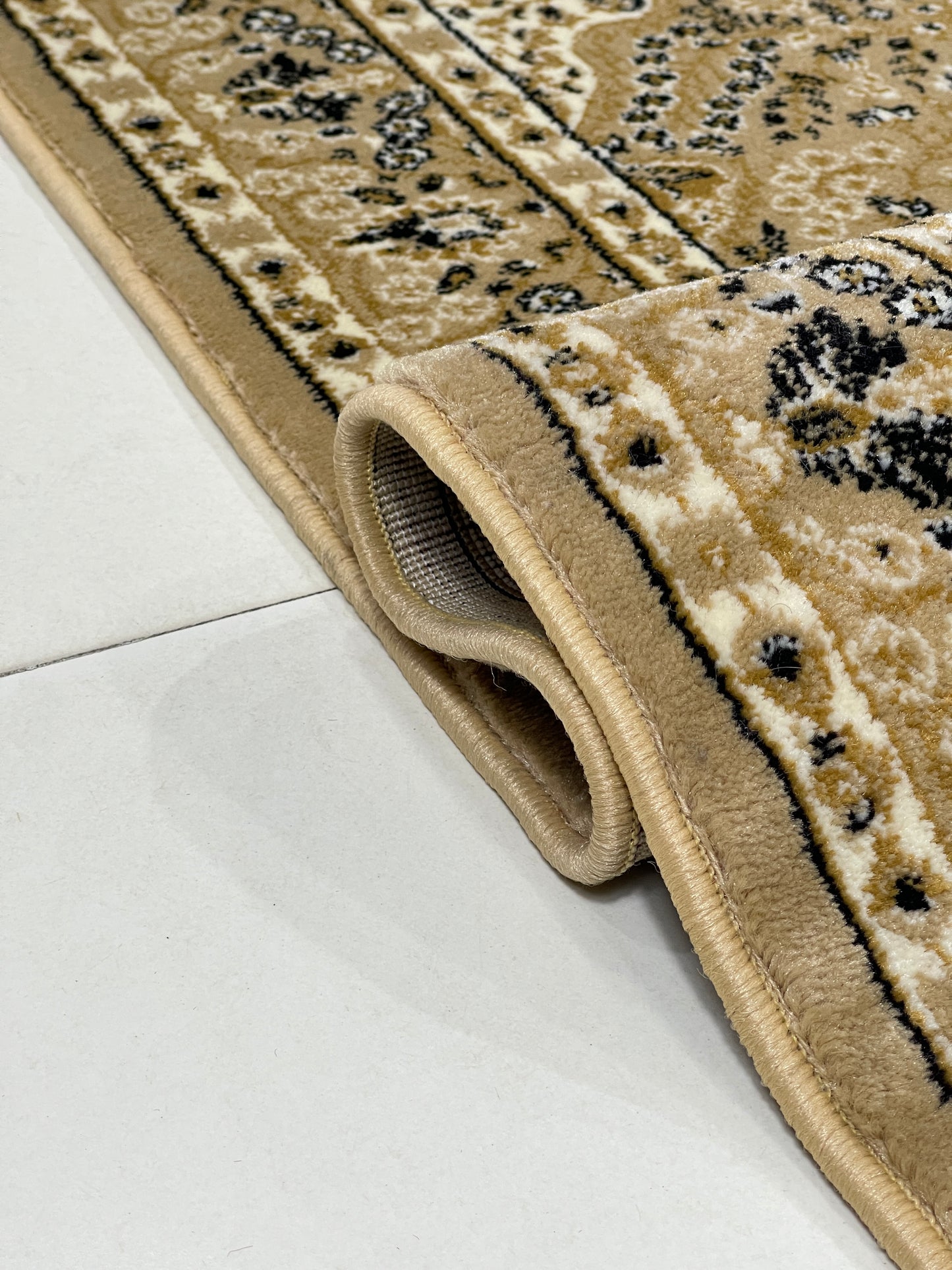 Persian  Polypropylene Rug,back woven(Article-25-Beige)