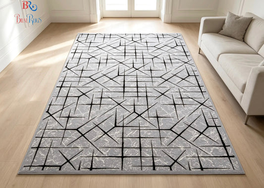 Polyester Silk.(Article-1632-Grey)
Size : 6.6 ft width x 9.6 ft length ( 200 cm x 290 cm)