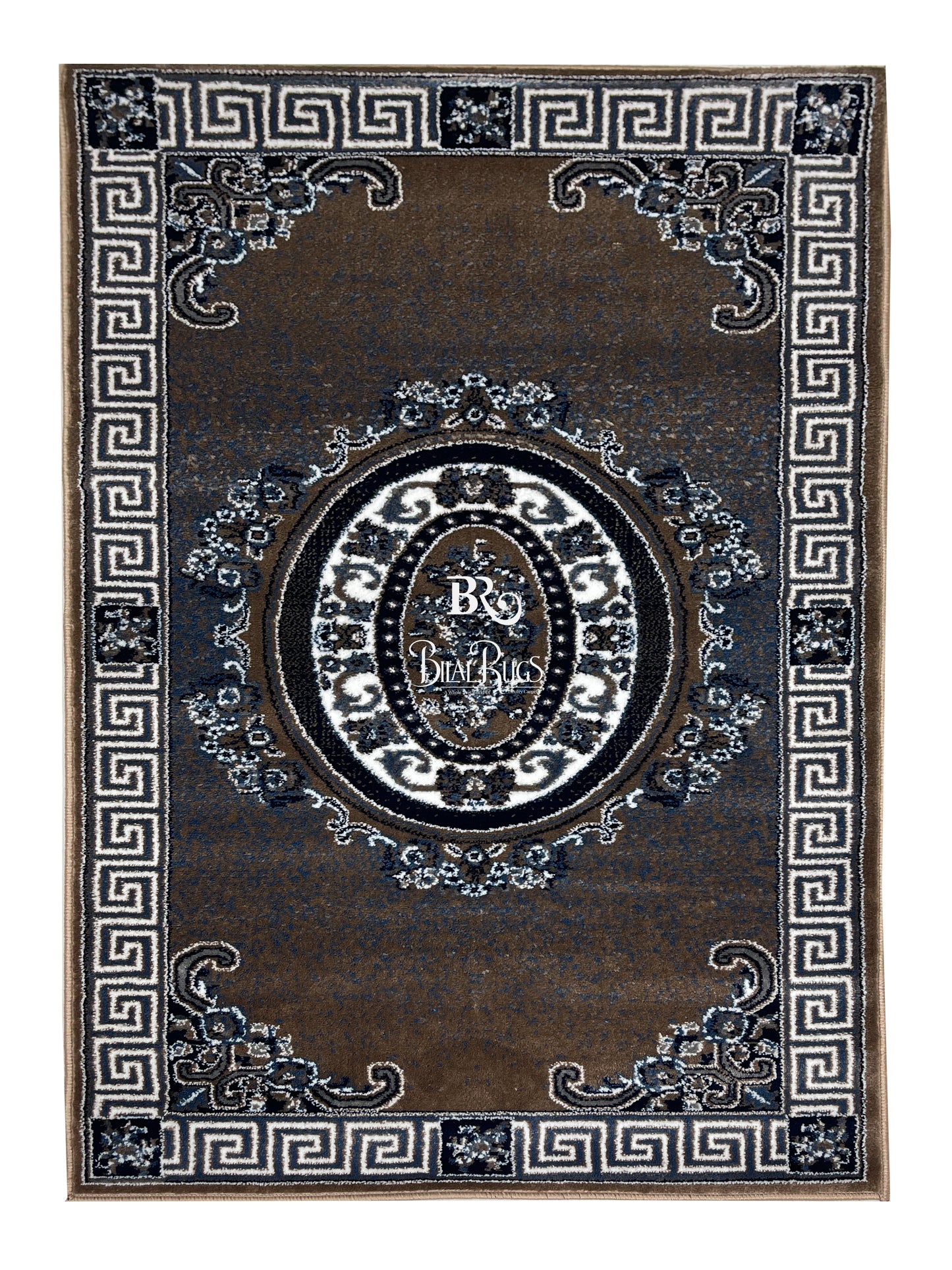 Modern Polypropylene Rug,Woven Back (Article-75-Mink) Size : 3 ft width x 5 ft length (100cm x 150 cm)