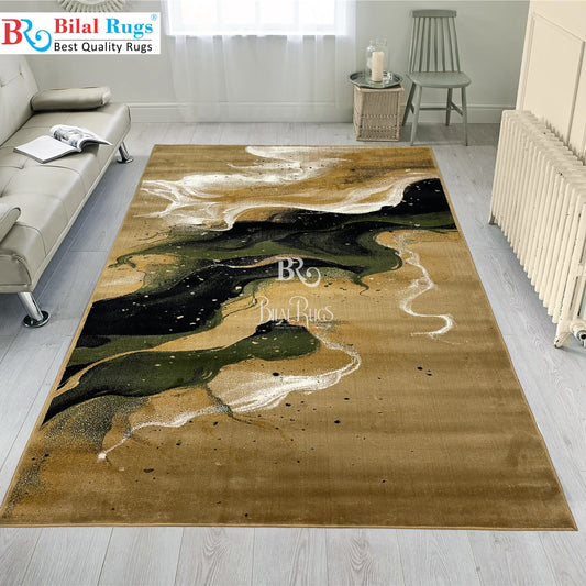 Modern polypropylene Rug,back woven(Article-1160-Beige)