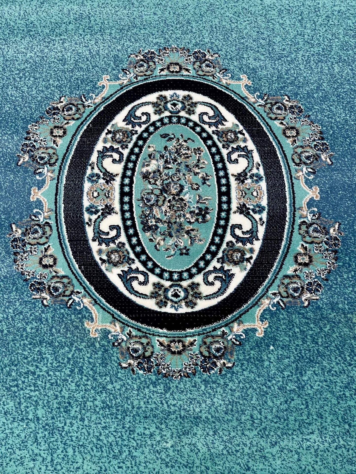 Versace polypropylene Rug,back woven(Article-75-Feroze )