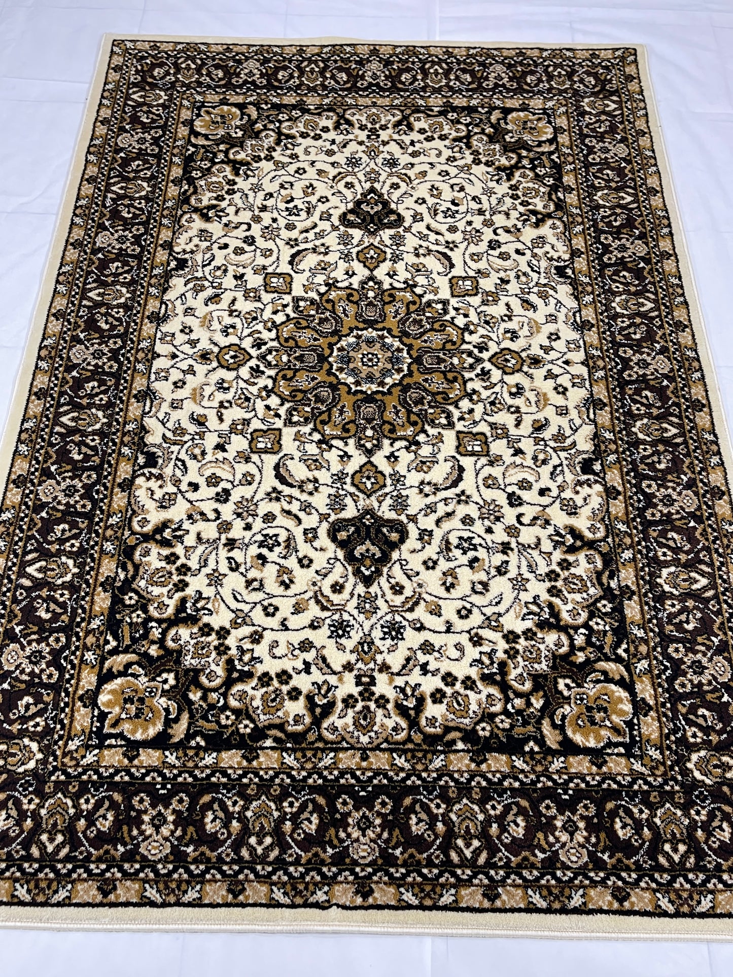 Persian polypropylene Rug,back woven(Article-21-Off White )