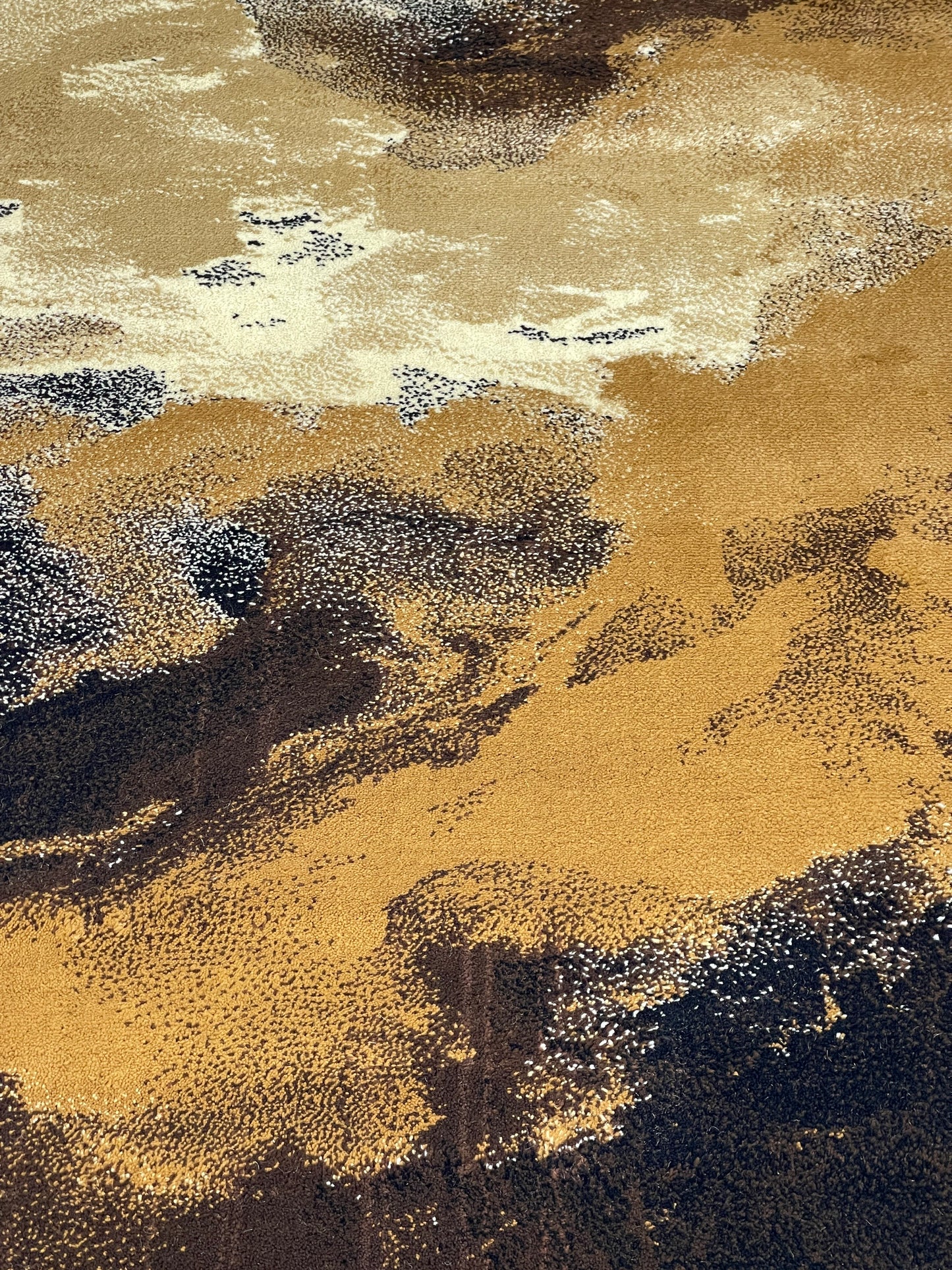 Modern polypropylene Rug,back woven(Article-663-Brown)