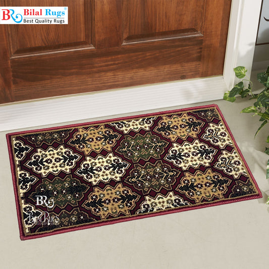 Red Polypropylene Woven Door Mat. Size : 40 cm x 75 cm