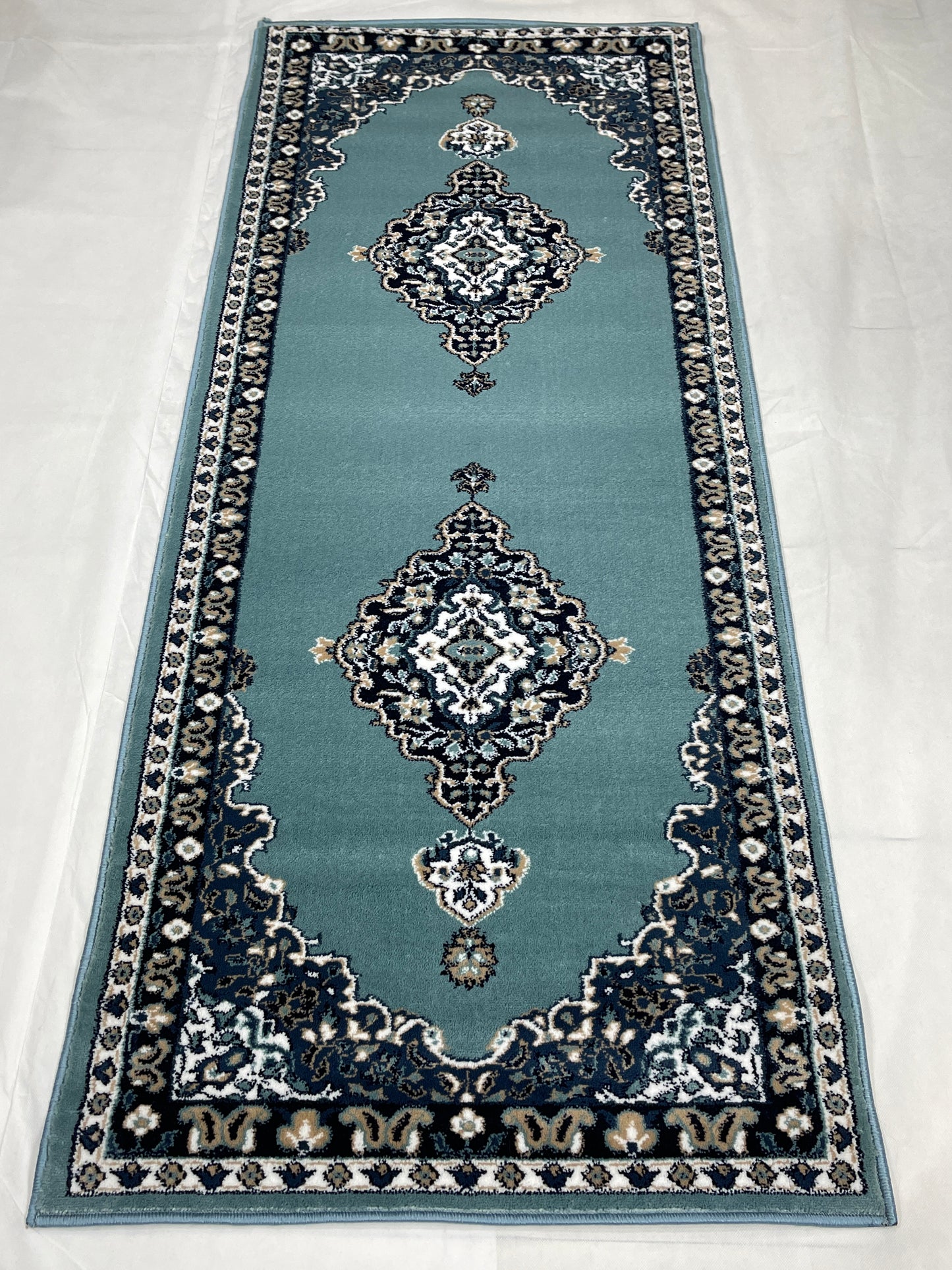 Feroze Persian Polypropylene Woven Rug.
 Size : 2.6 ft width x 6.6 ft length
 (80 cm x 200cm)