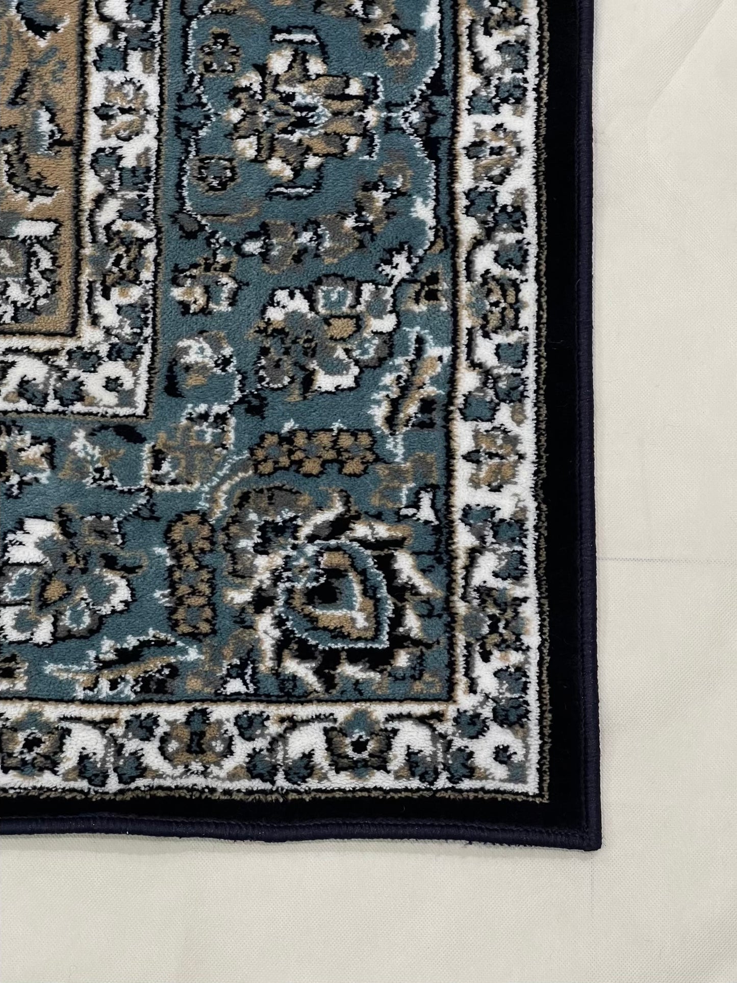 Persian polypropylene Rug,back woven(Article-1213-Blue)