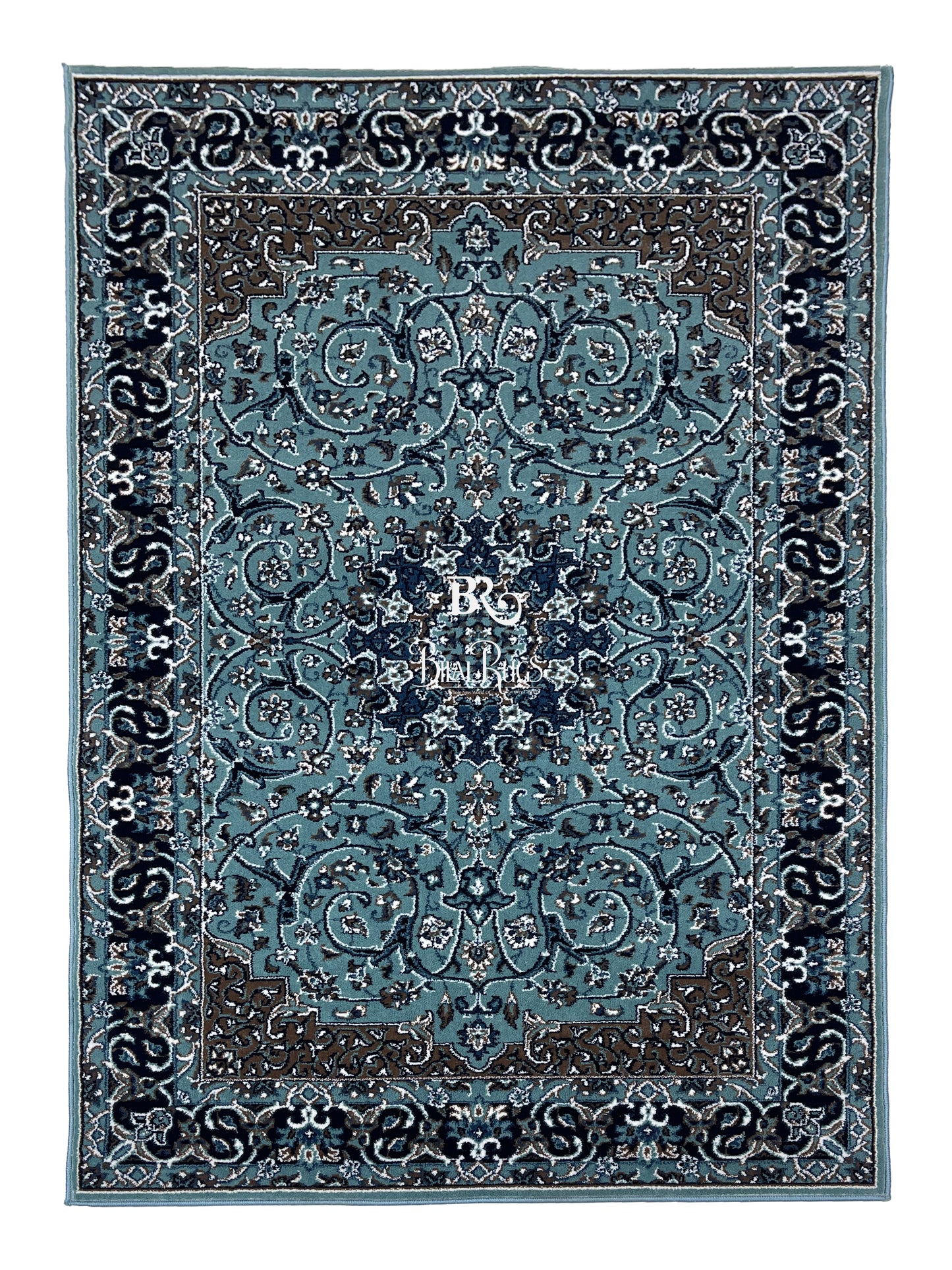 Persian Polypropylene Rug,back woven(Article-19-Feroze)
Size : 5ft width  x 7.3ft length (150cm x 220cm)