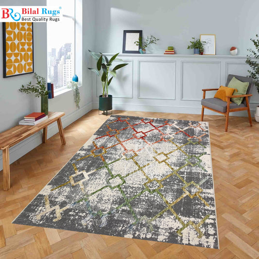 Irani viscose Rug , Woven Back
Article-310-Multi
Size : 3 ft width x 5 ft length (100 cm x 150cm)
