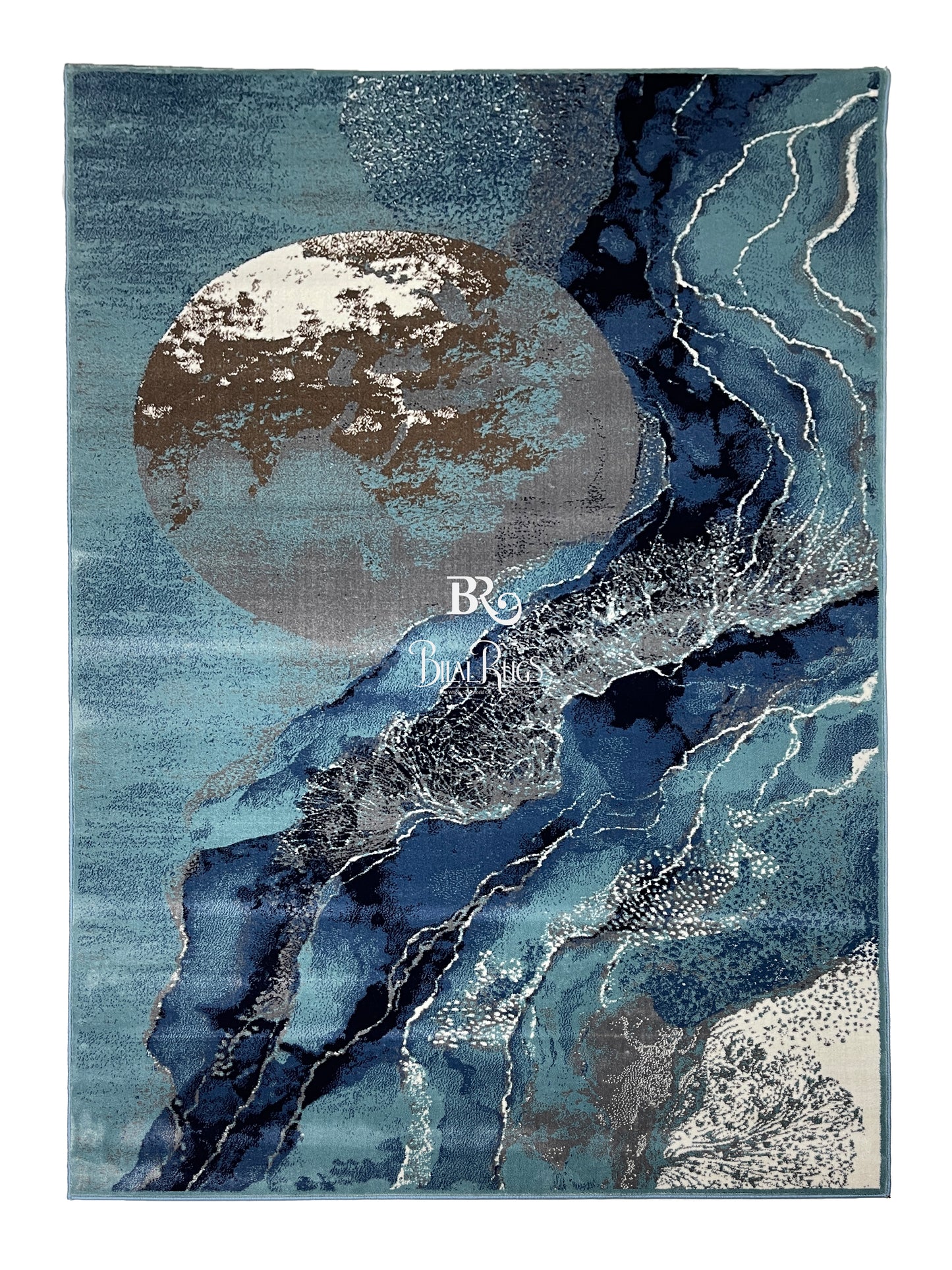 Modern polypropylene Rug,back woven(Article-124-Feroze)
Size : 6.6 ft width x 9.6 ft length (200cm x 290cm)