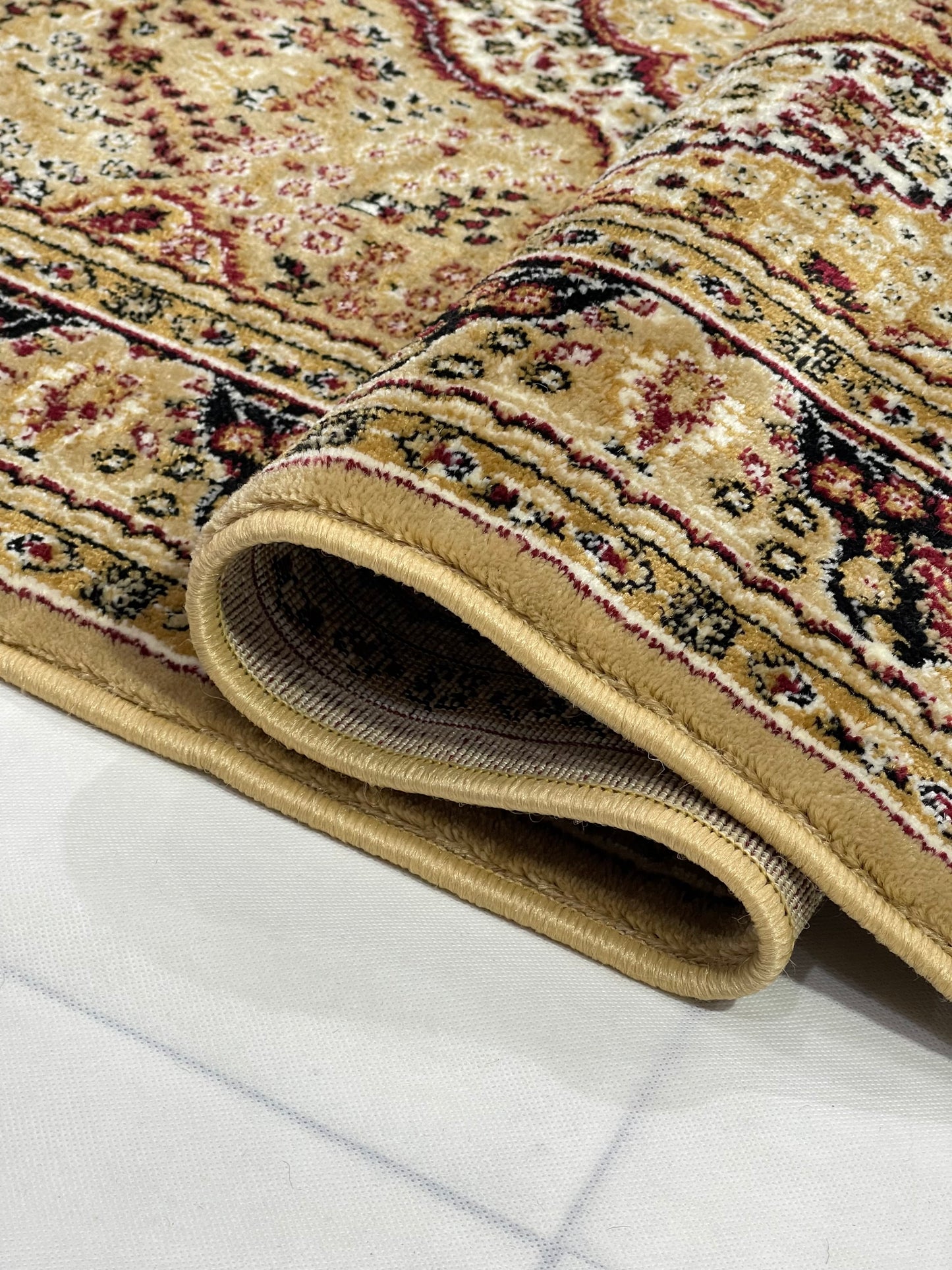 Persian polypropylene Rug,back woven(Article-25-Beige)