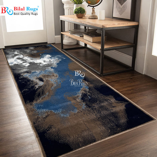 Mink Modern Polypropylene Woven Rug.  Size : 2.6 ft width x 6.6 ft length  (80 cm x 200cm)