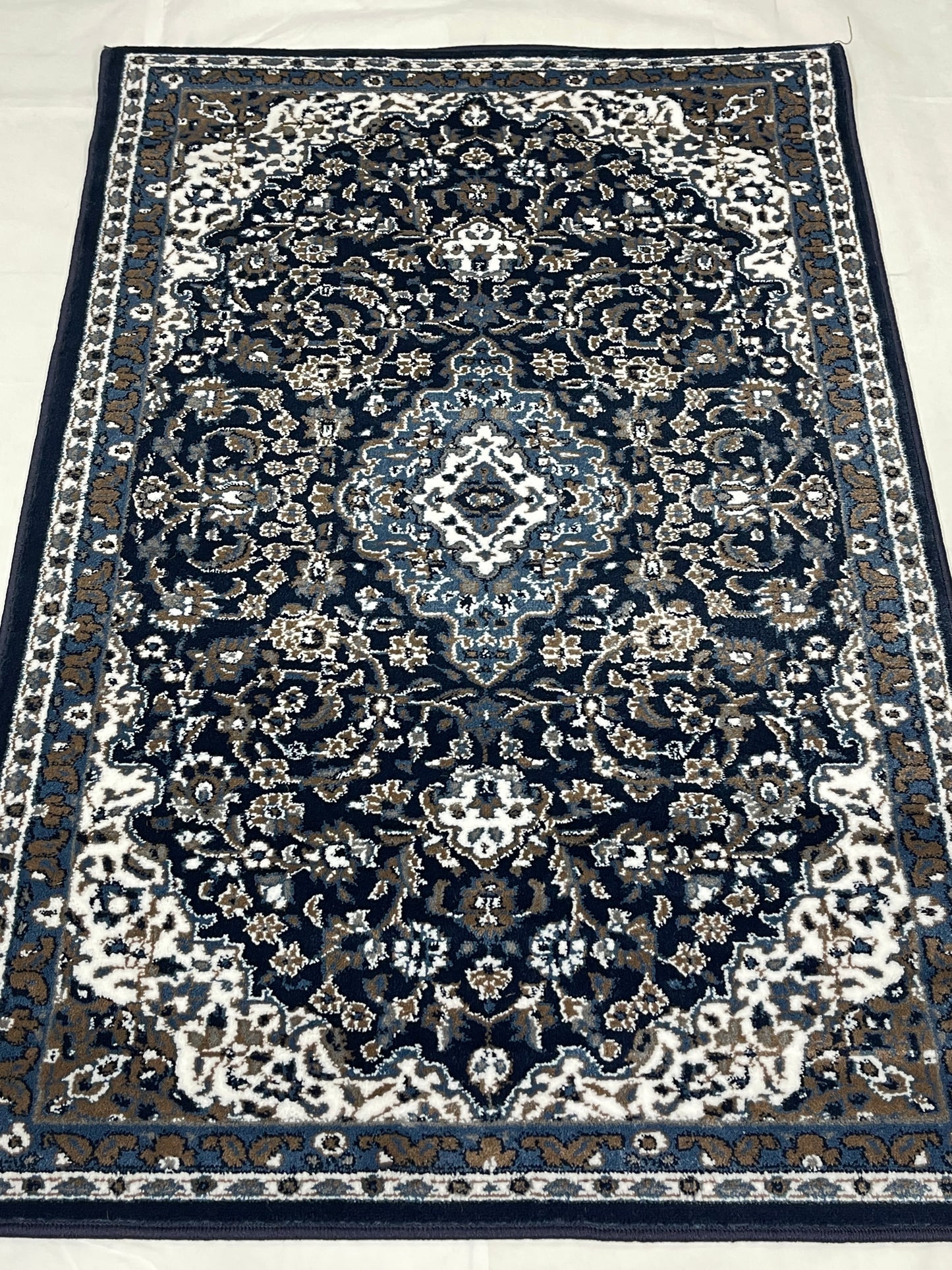 Persian Polypropylene Rug,Woven Back (Article-01-Blue) Size : 3 ft width x 5 ft length (100cm x 150 cm)