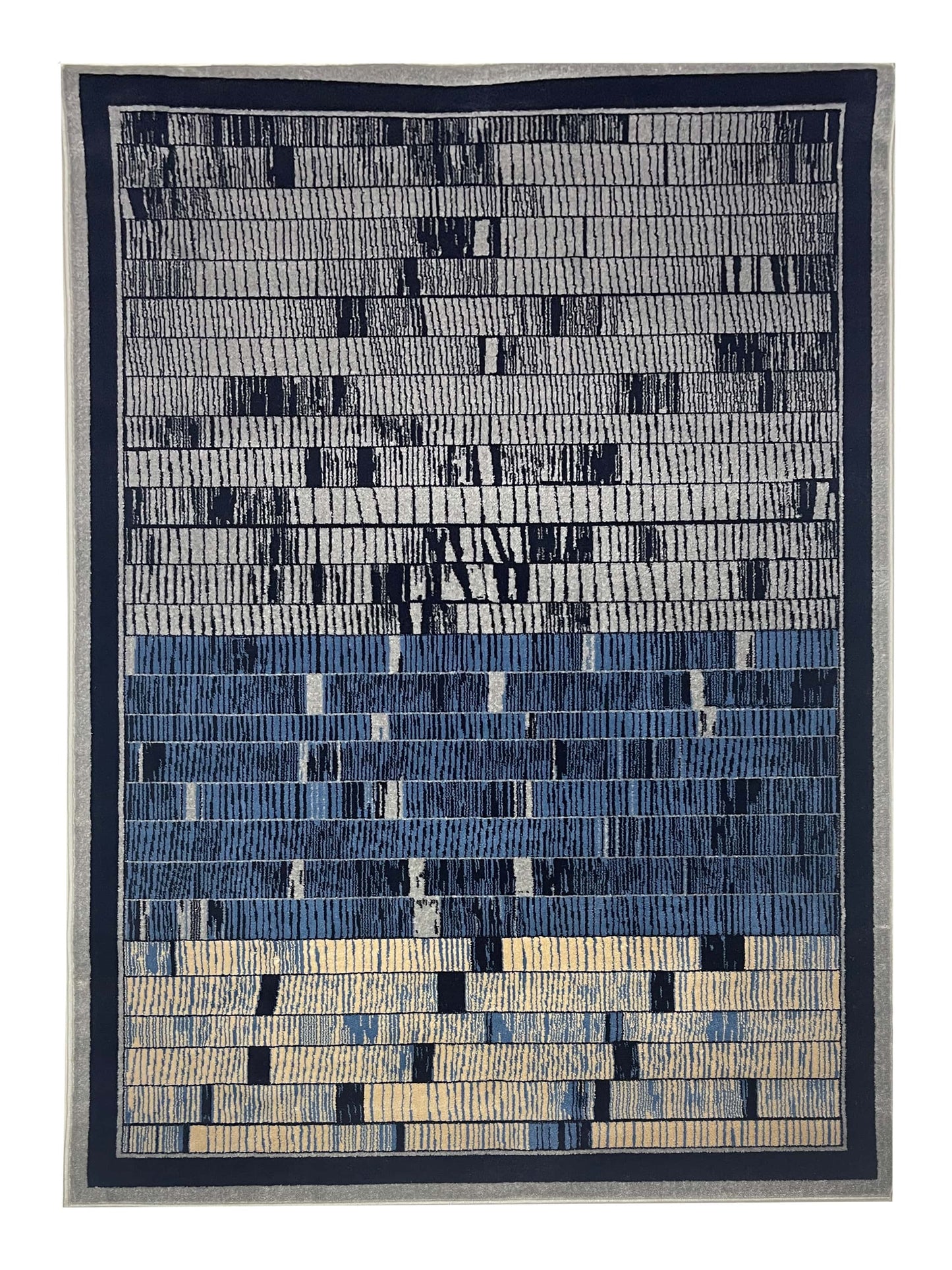 Modern polypropylene Rug,back woven(Article-6513-Grey)
Size : 5ft width  x 7.3ft length (150cm x 220cm)