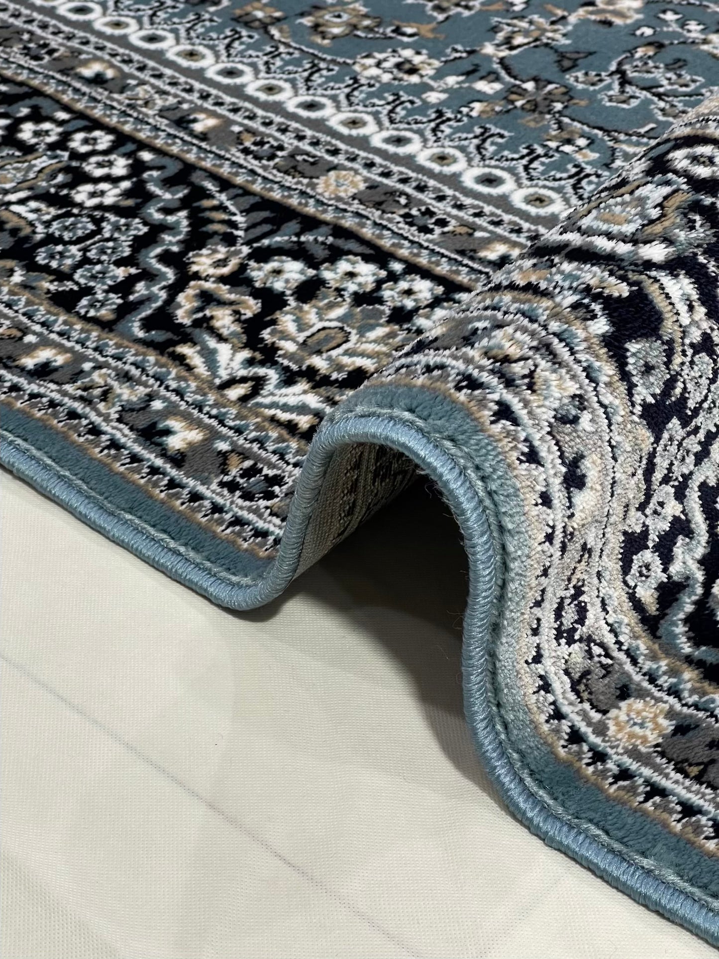 Persian  Polypropylene Rug,back woven(Article-22-Blue )