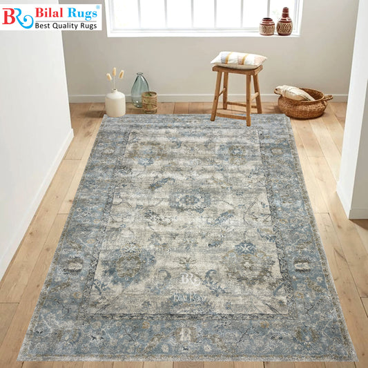 New Turkish Silk (Surya A)  Size: 6.6 ft width x 9.6 ft length (200cm x 290cm) Article -606- Off white