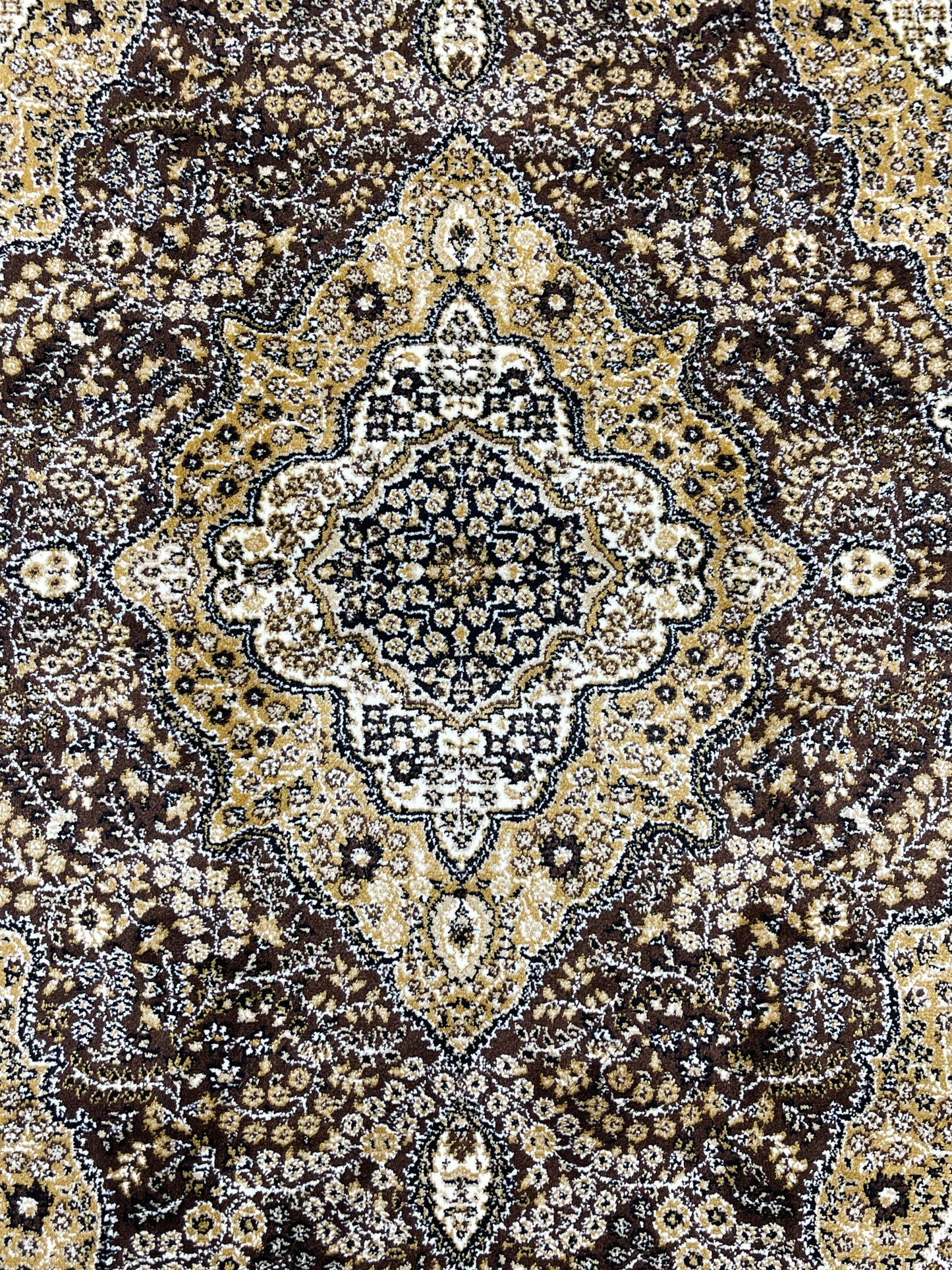Persian polypropylene Rug,back woven(Article-25-Brown)
Size : 5ft width  x 7.3ft length (150cm x 220cm)
