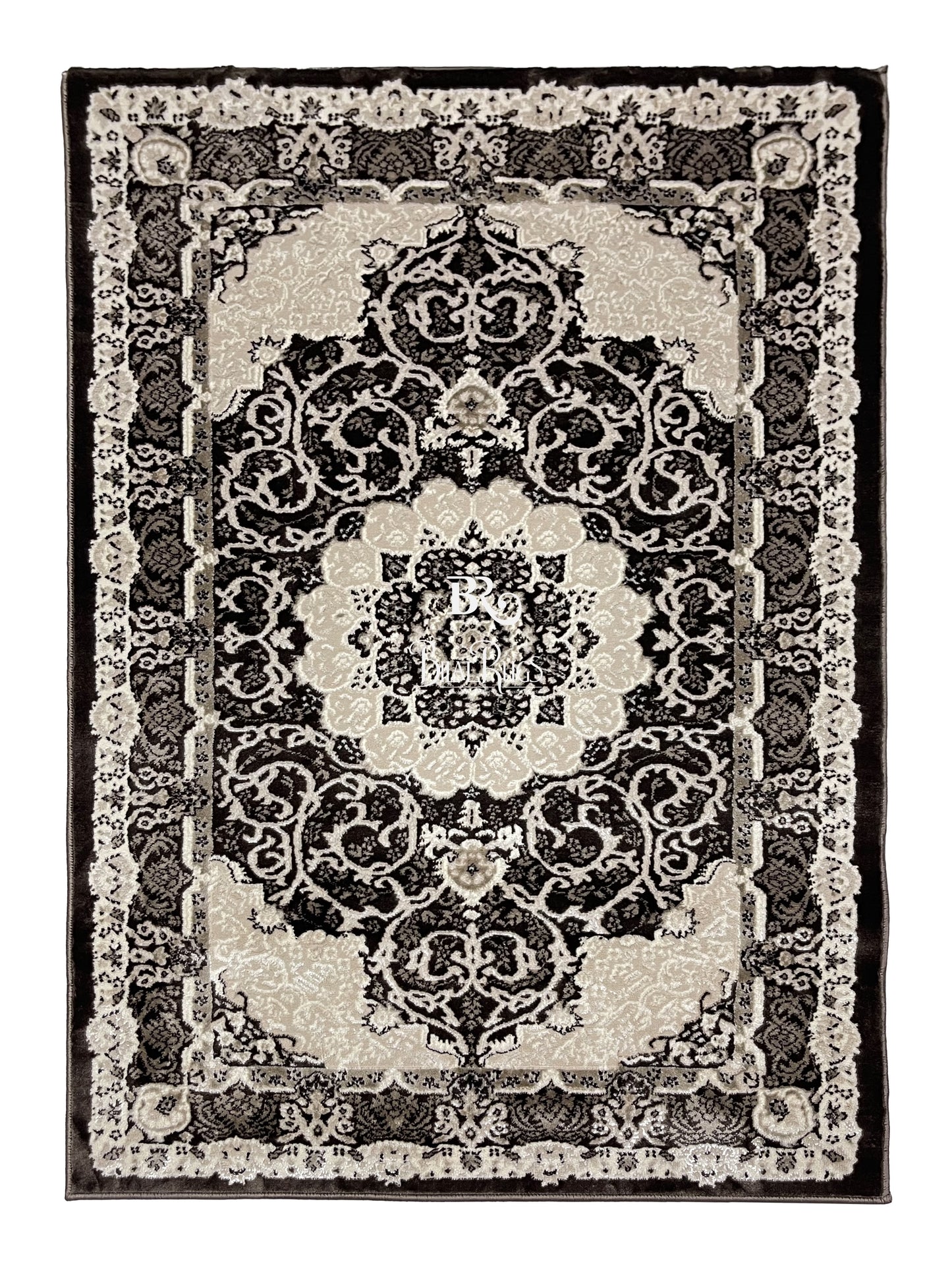 Turkish Top Quality Silk.(Article-1073-Brown) Size: 3 ft width x 5 ft length ( 100cm x 150cm)