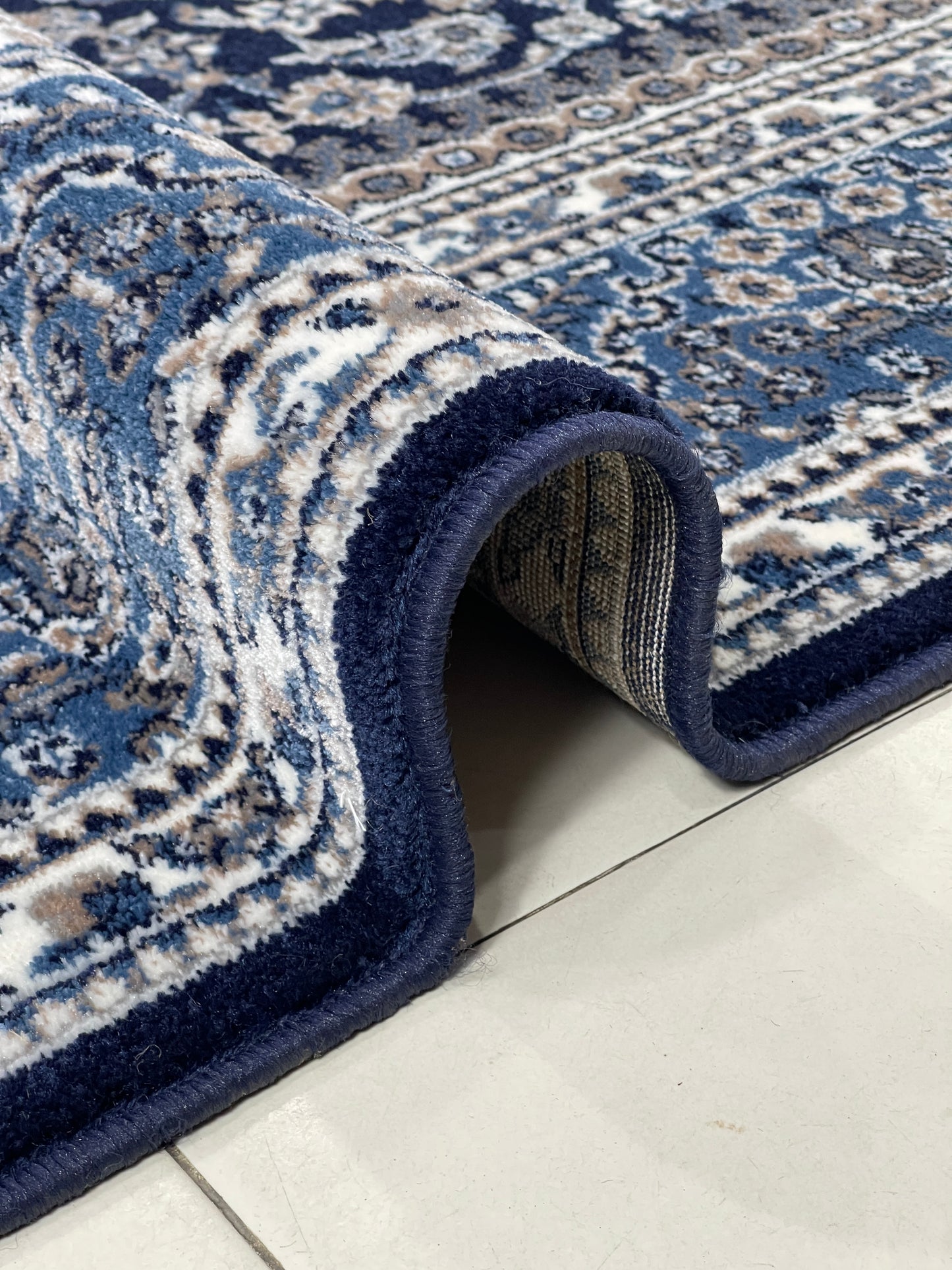 Persian Polypropylene Rug woven Back
Article-22-Dark Blue