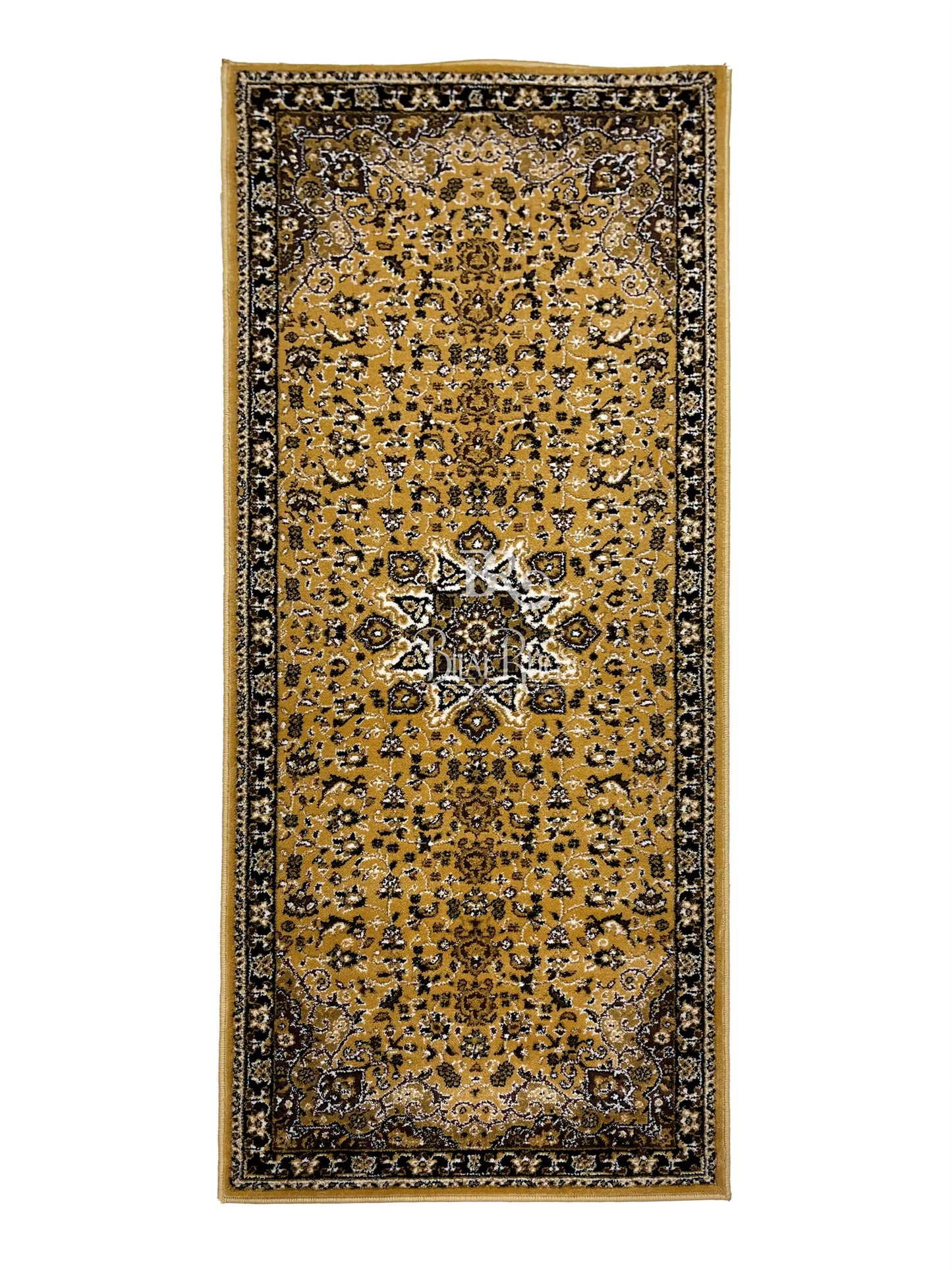 Beige Persian Polypropylene Woven Rug.
 Size : 2.6 ft width x 6.6 ft length
 (80 cm x 200cm)