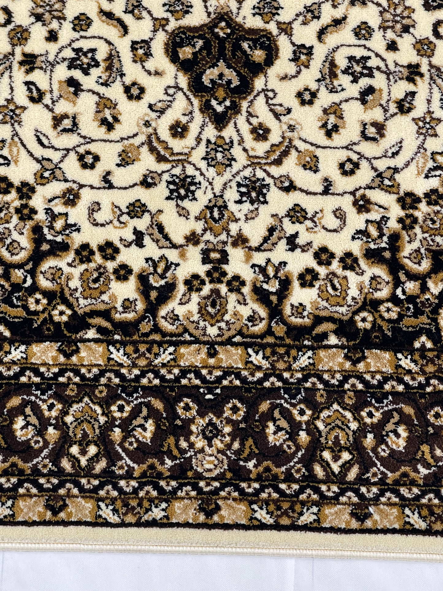 Persian polypropylene Rug,back woven(Article-21-Off White )