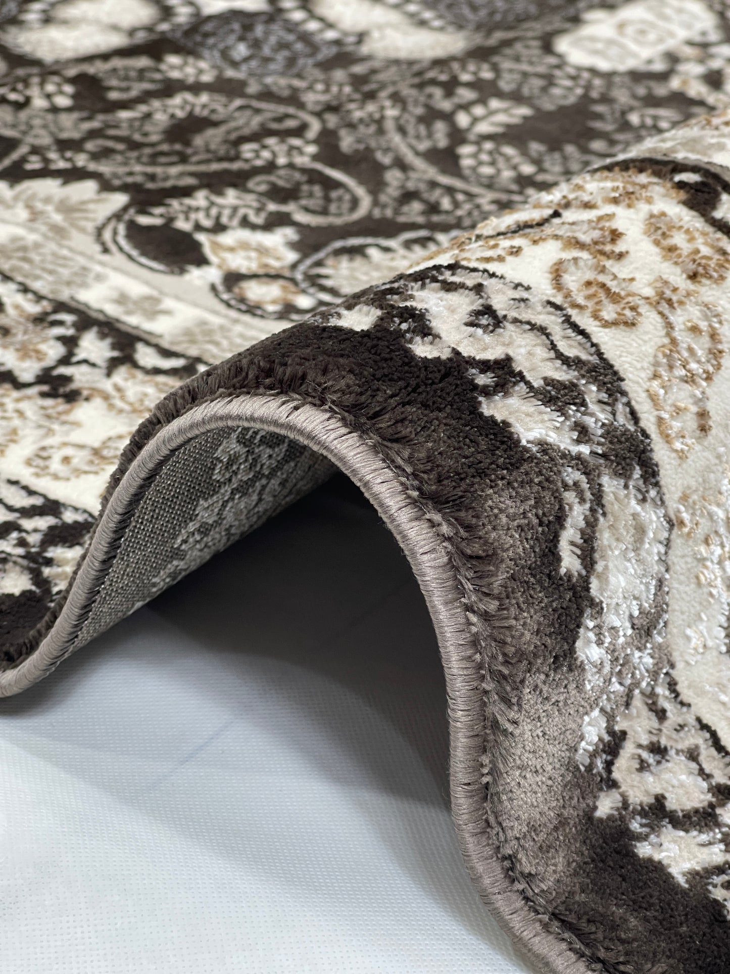 Turkish Top Quality Silk.(Article-1056-Brown)