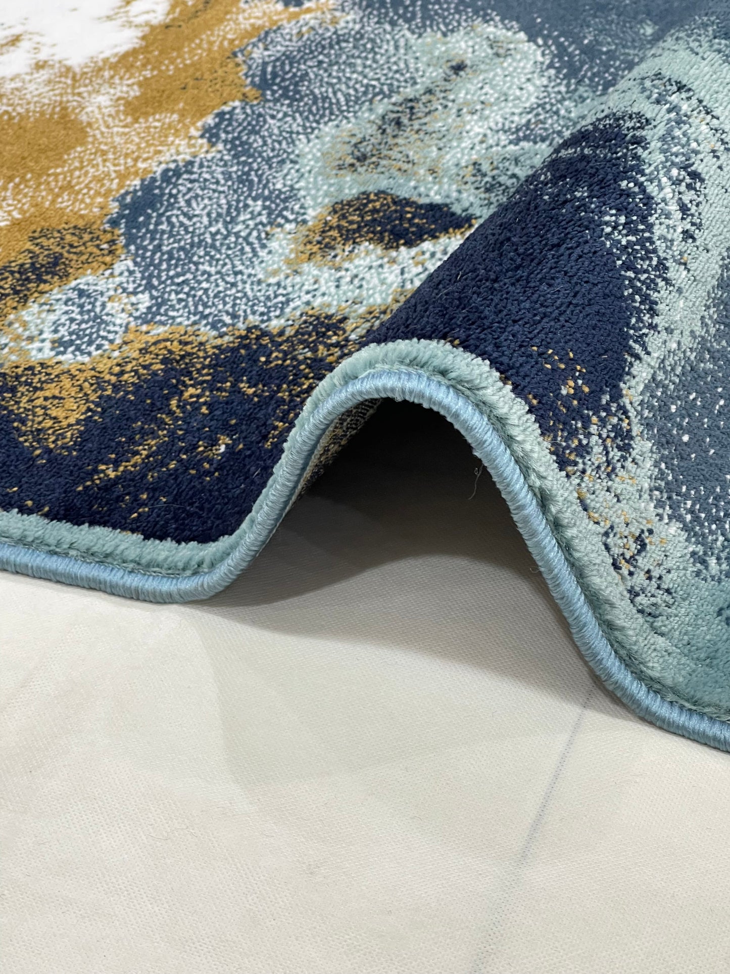 Modern Polypropylene Rug,Woven Back (Article-71-Feroze) Size : 3 ft width x 5 ft length (100cm x 150 cm)