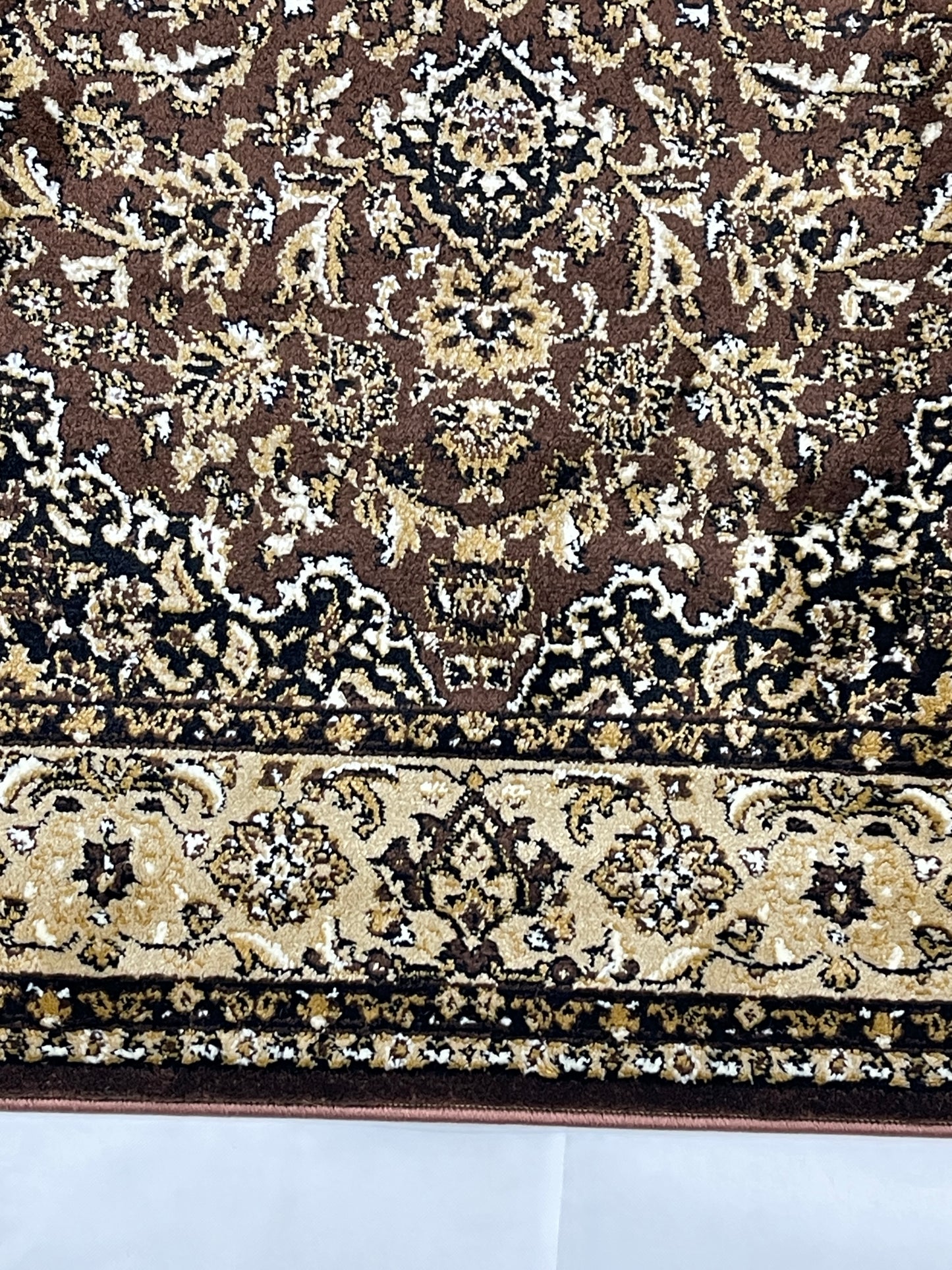 Persian polypropylene Rug,back woven(Article-01-Brown )