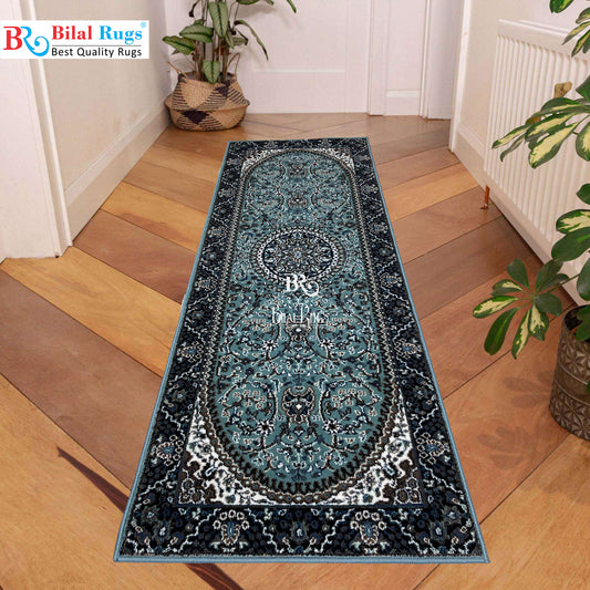 Feroze Persian Polypropylene Woven Rug.
 Size : 2.6 ft width x 6.6 ft length
 (80 cm x 200cm)