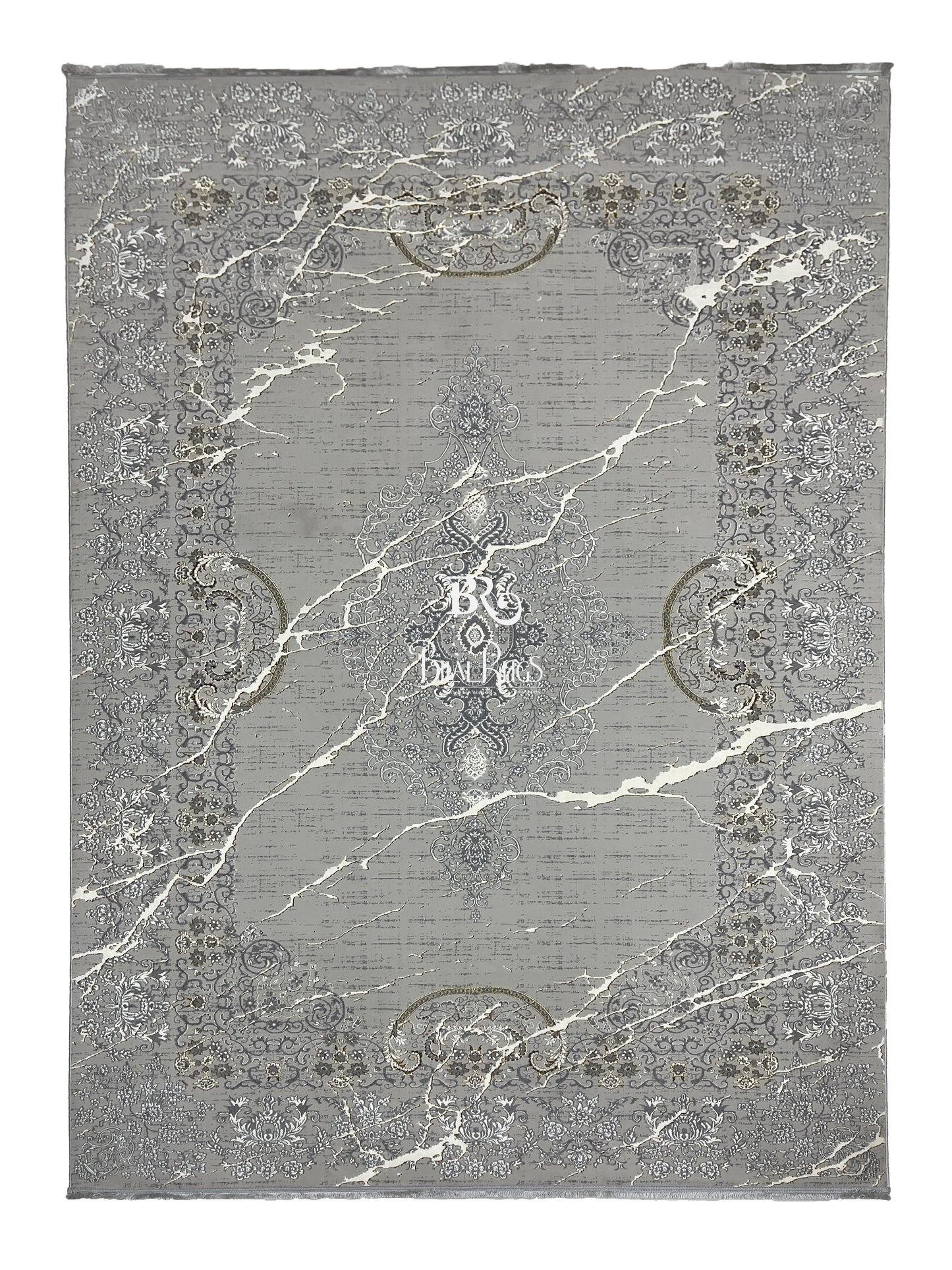 New Turkish Silk (Surya A) 
Size: 6.6 ft width x 9.6 ft length (200cm x 290cm)
Article -628- Off White