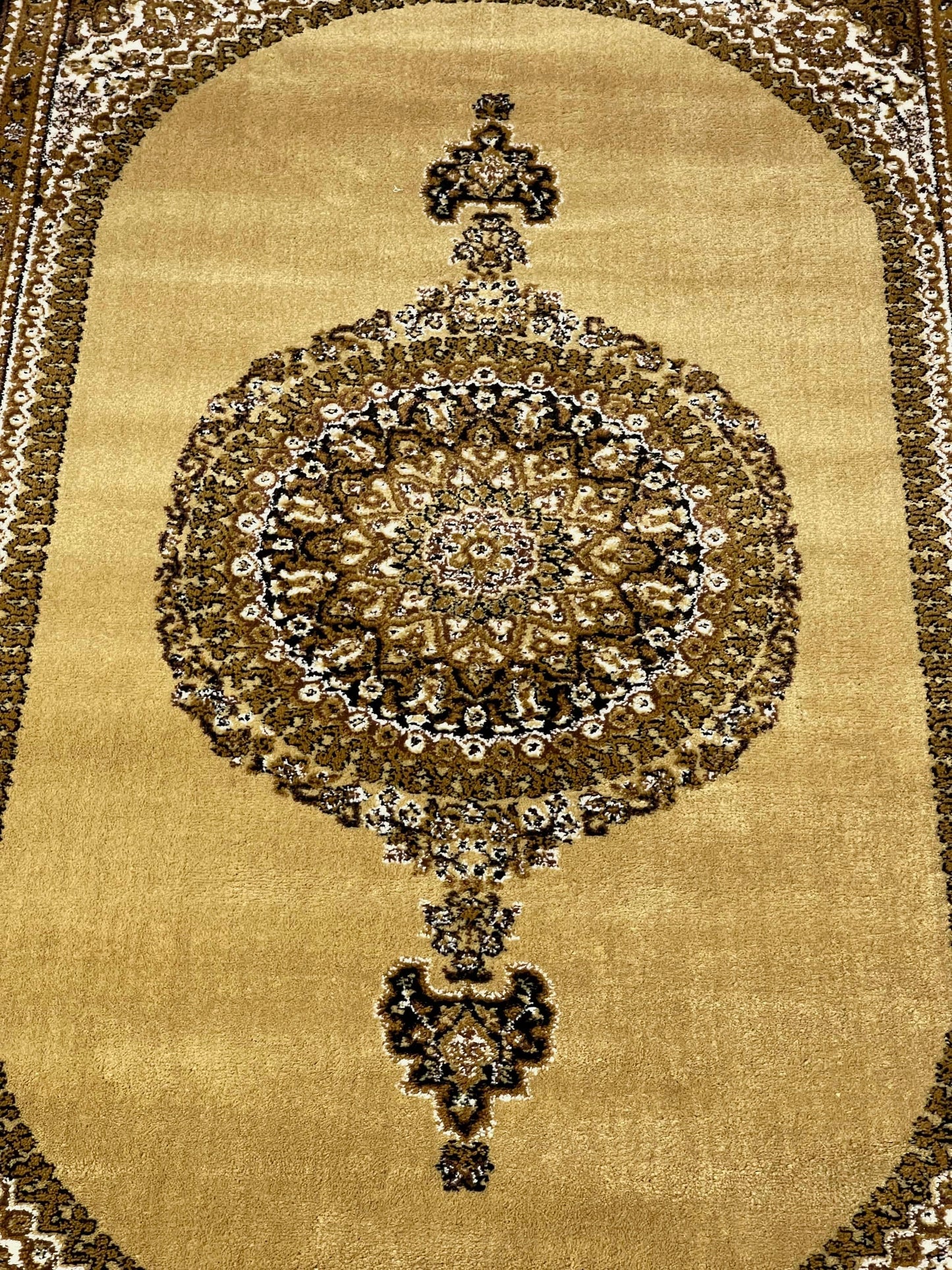 Persian polypropylene Rug,back woven(Article-22-Beige)