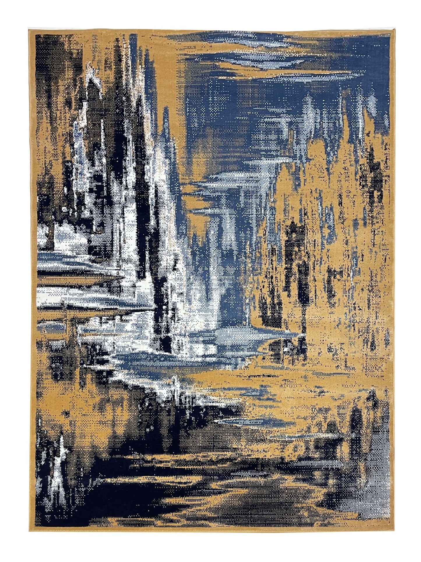 Modern  polypropylene Rug,back woven(Article-1179-beige,Multi)
Size : 6.6 ft width x 9.6 ft length (200cm x 290cm)