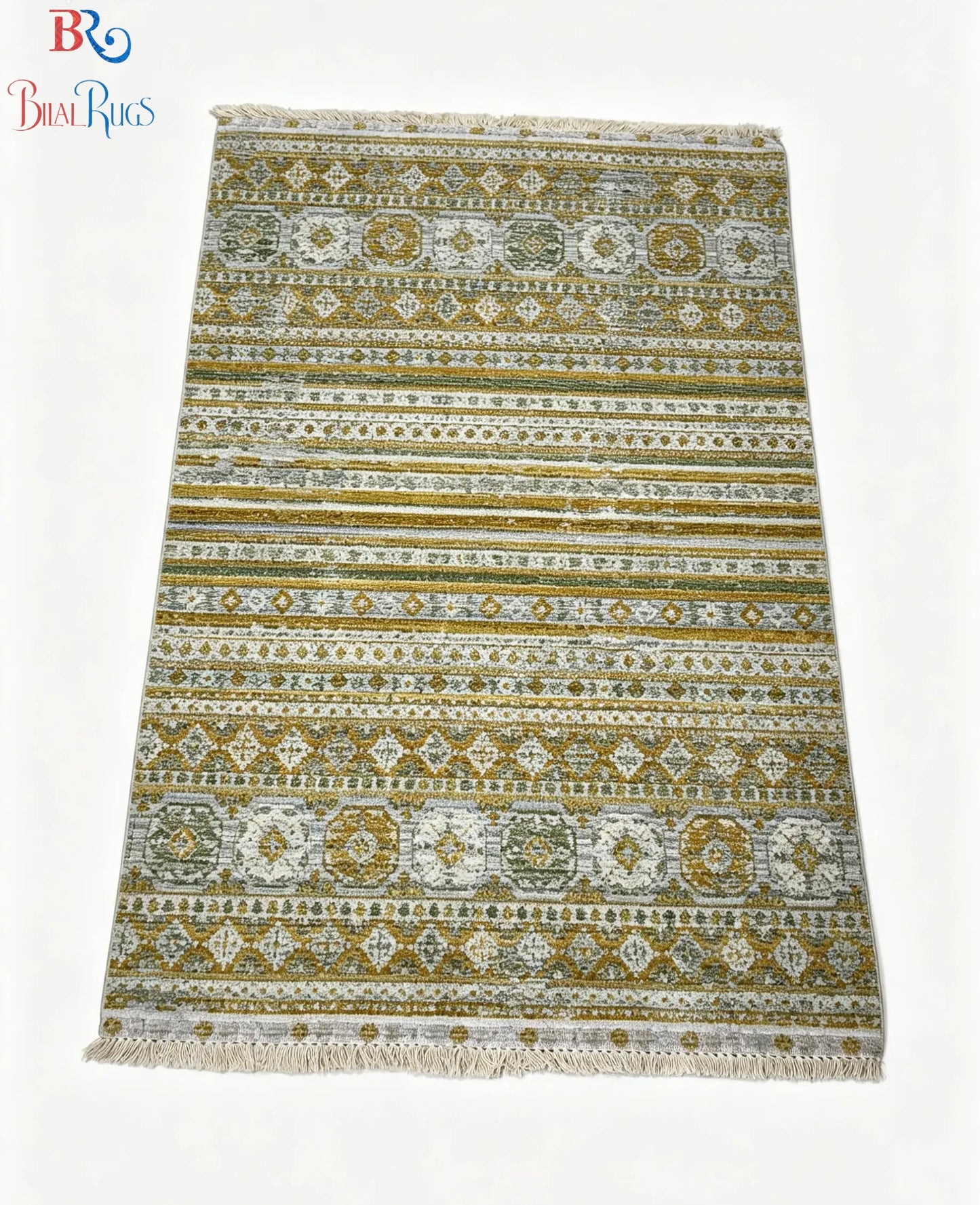 Turkish viscose Rug , Woven Back
Article-314-Yellow 
Size : 3 ft width x 5 ft length (100 cm x 150cm)