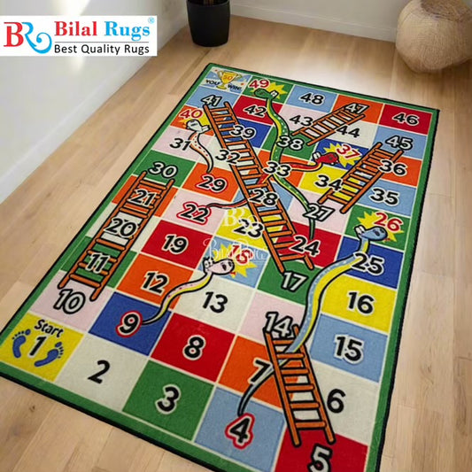 TPR Non Woven Ludo Rug For Kids Room
Article-78-Multi