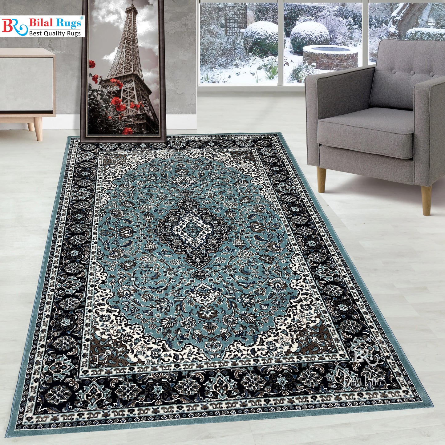 Persian polypropylene Rug,back woven(Article-01-Feroze)