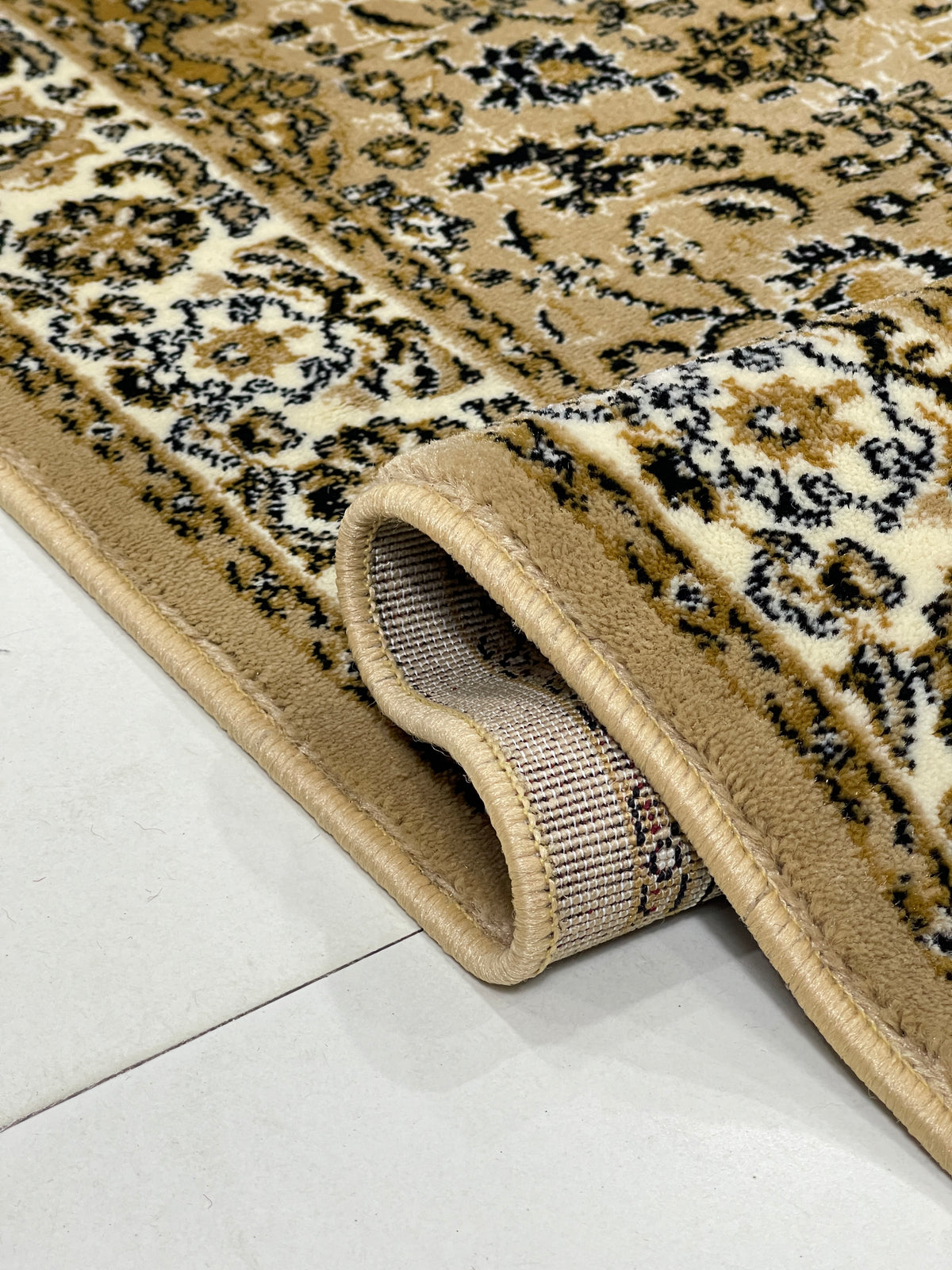 Persian polypropylene Rug,back woven(Article-01-Beige)