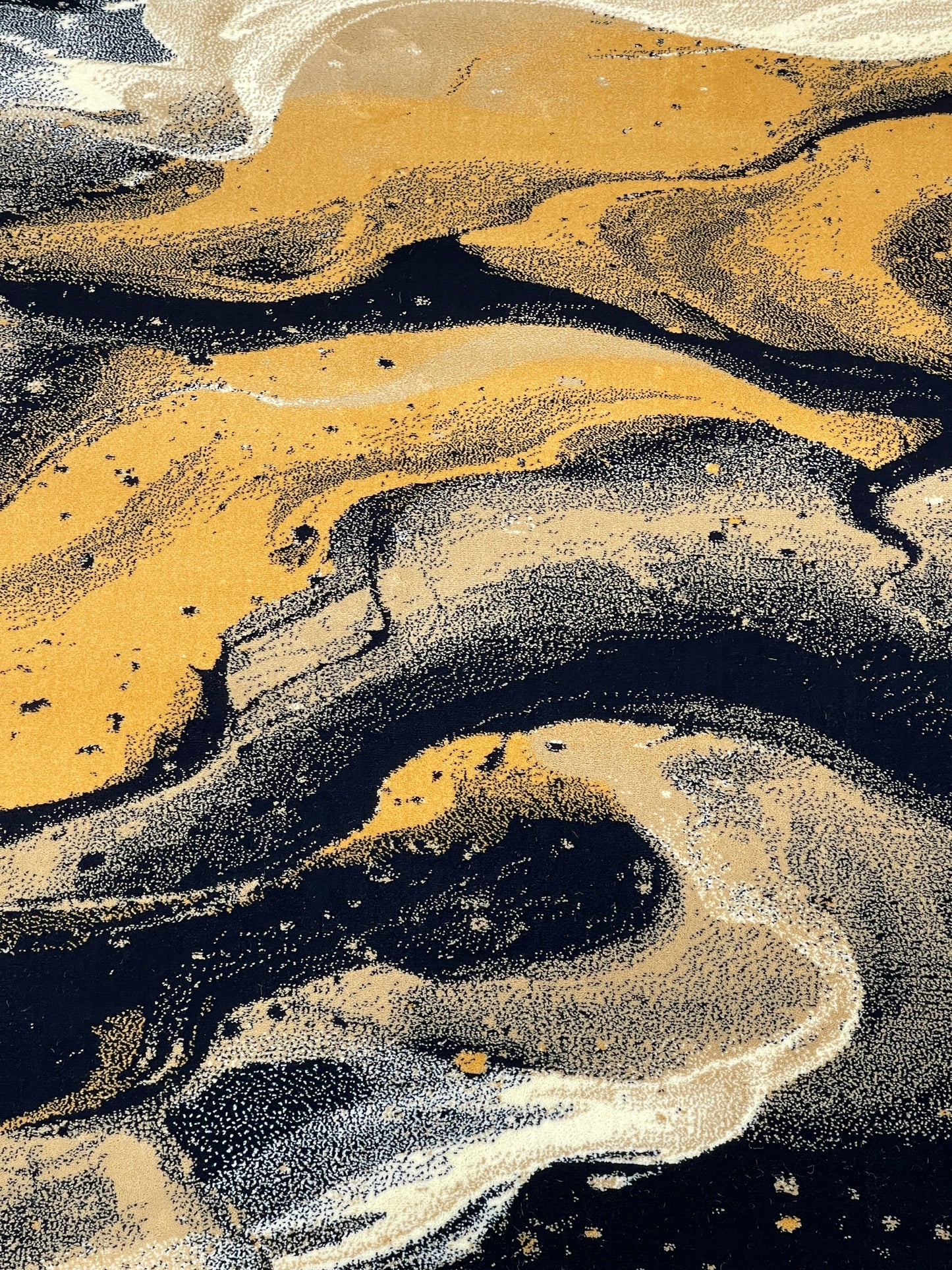 Modern Polypropylene Rug,back woven(Article-168-Black)
Size : 6.6 ft width x 9.6 ft length (200cm x 290cm)