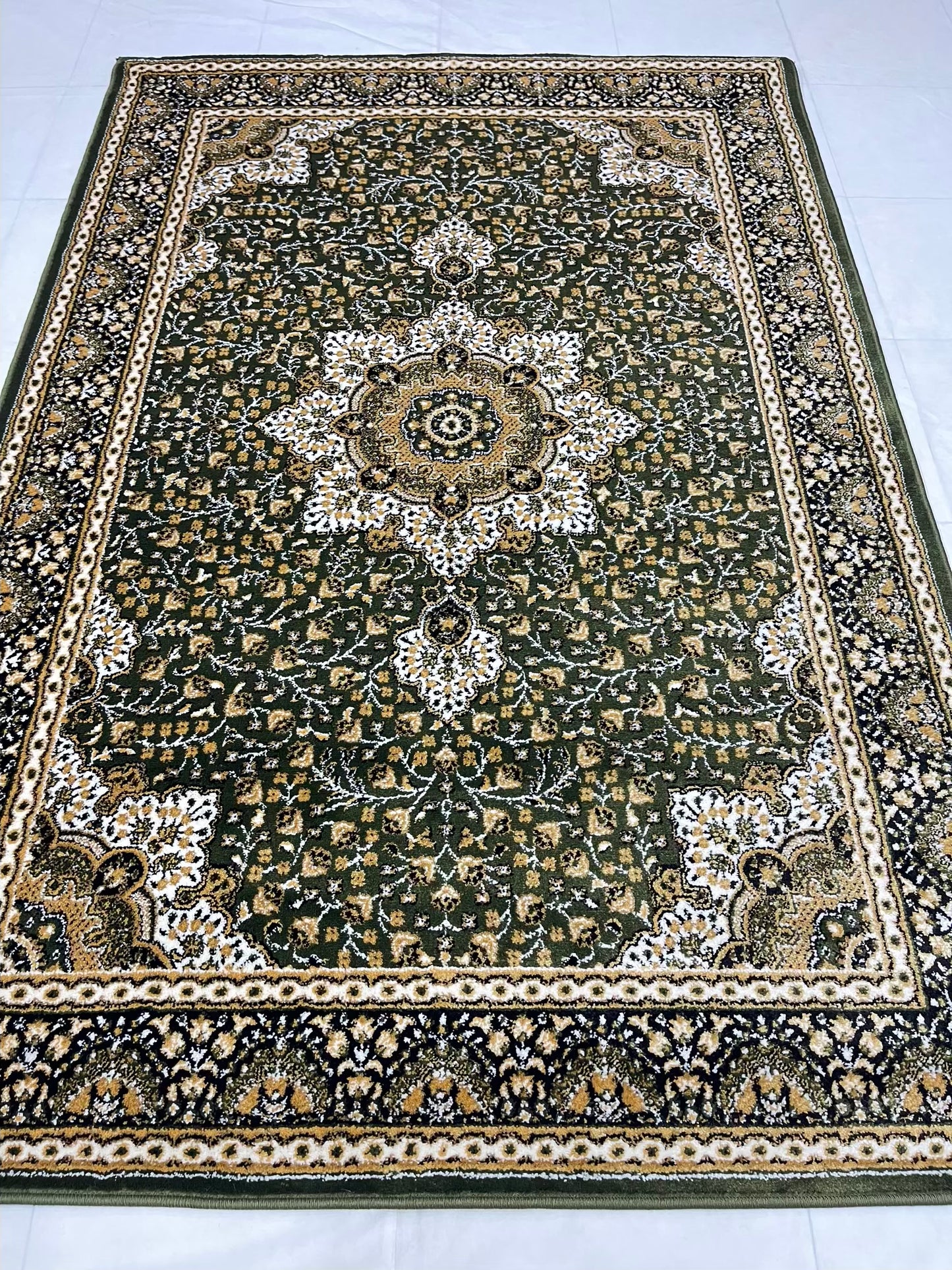 Persian Polypropylene Rug,back woven(Article-04-Green)