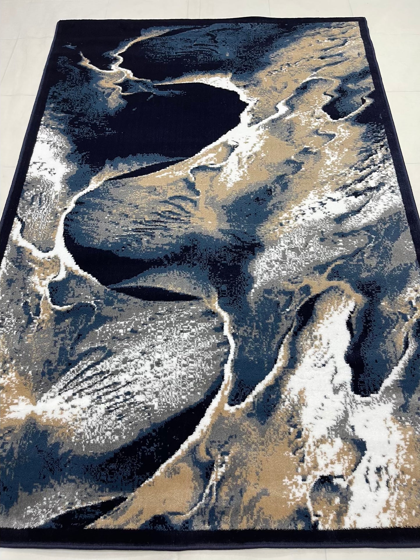 Modern polypropylene Rug,back woven(Article-319-Blue)
Size: 5 ft width x 7.3 ft length