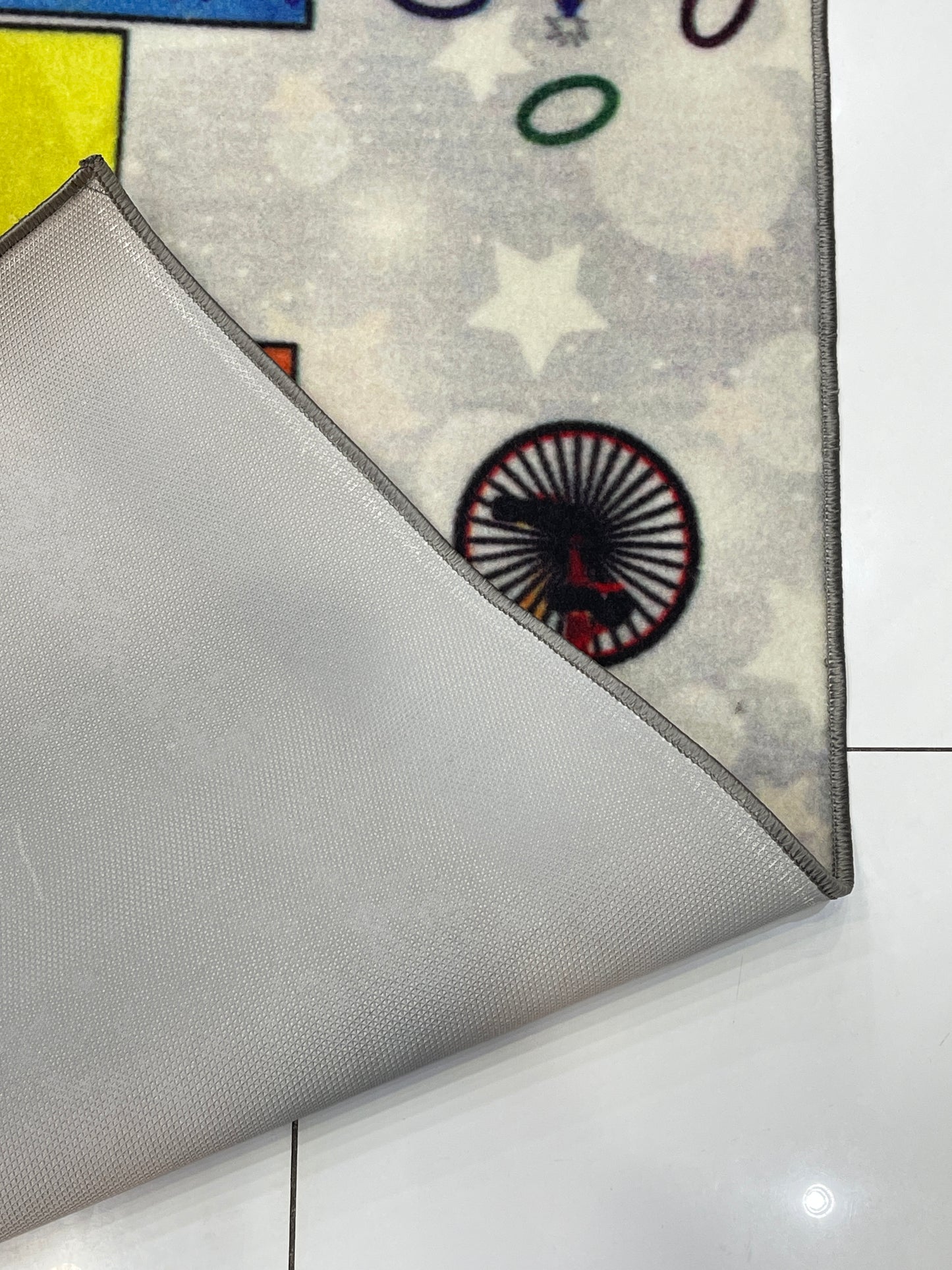 TPR Non Woven Rugs For Kids Room Article-75-Light Grey